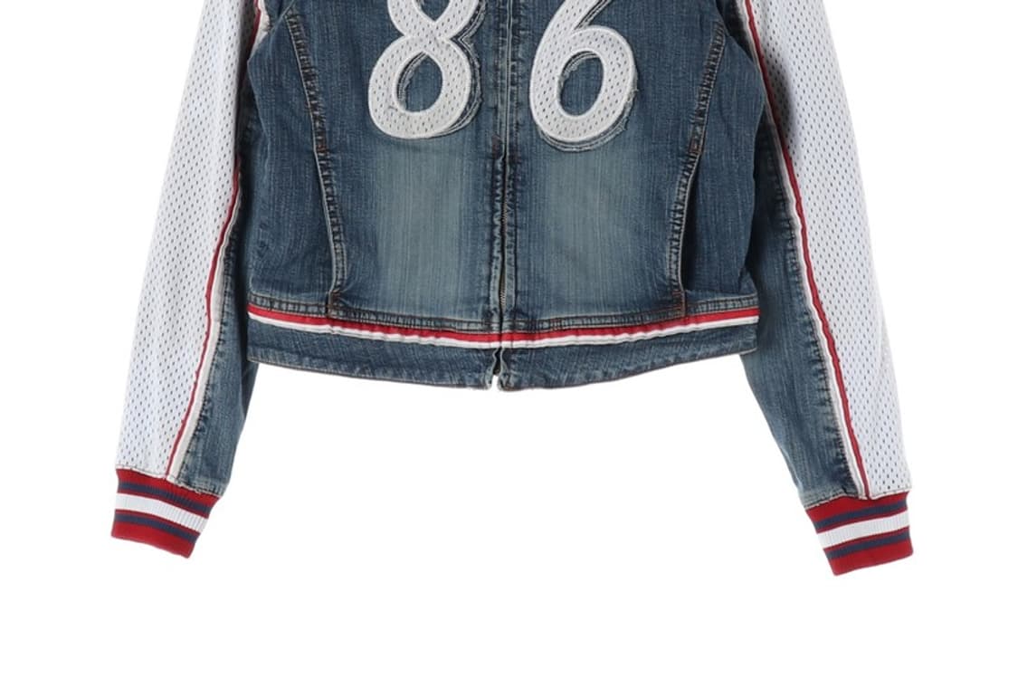 NULOOK Y2K 메쉬 데님 자켓 L 상품이미지5