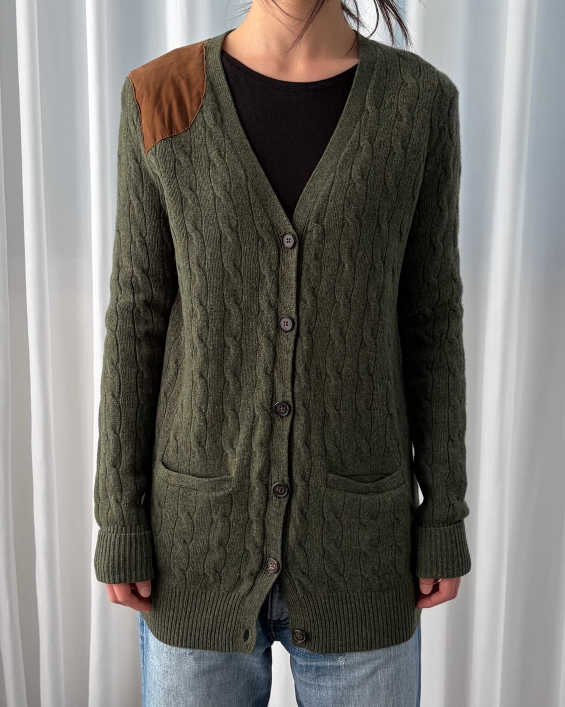 [M]폴로 랄프로렌 캐시미어 여성 케이블 니트 가디건 상품이미지3