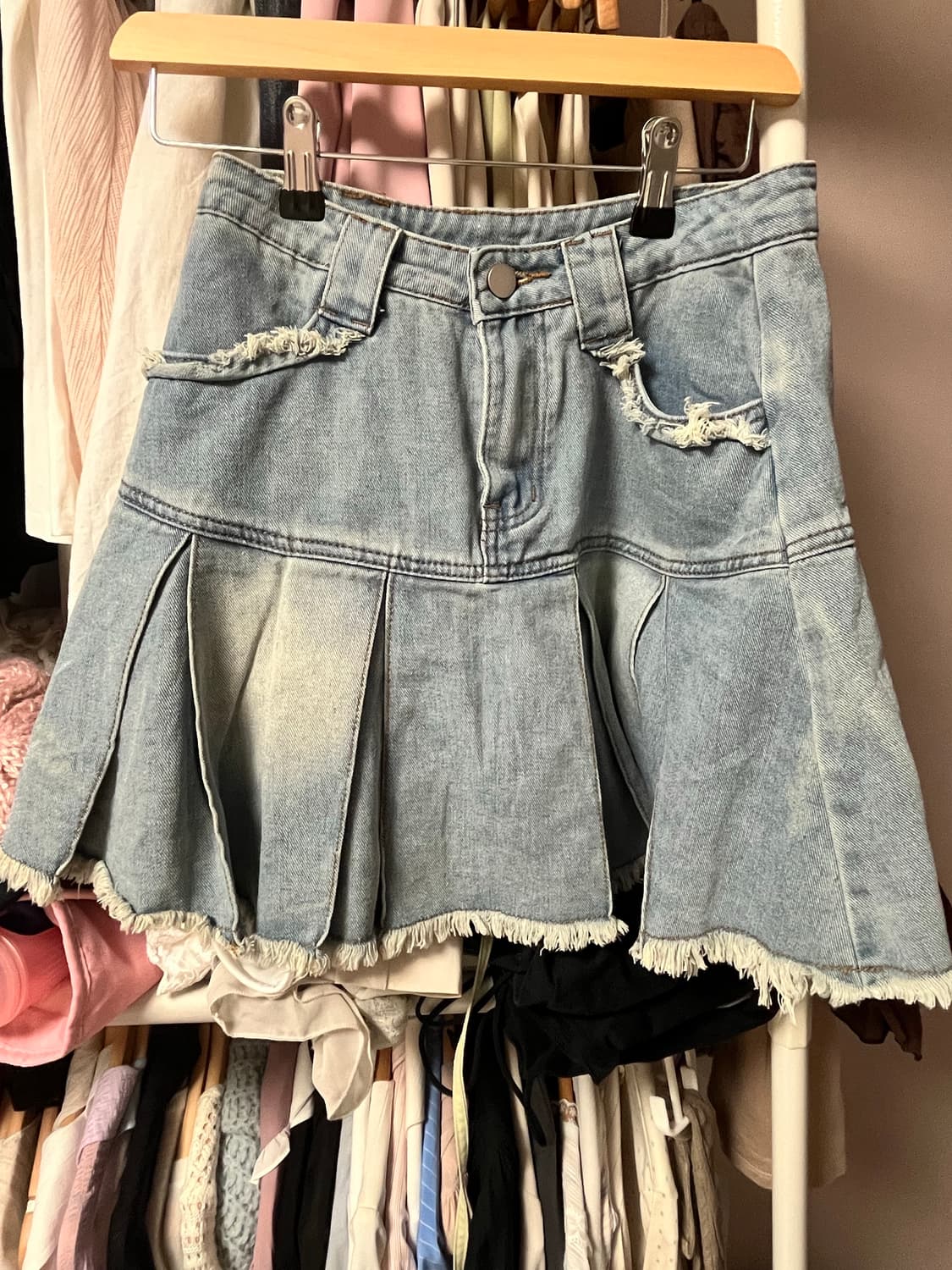 일본빈티지 미코하우스 청치마 상품이미지1