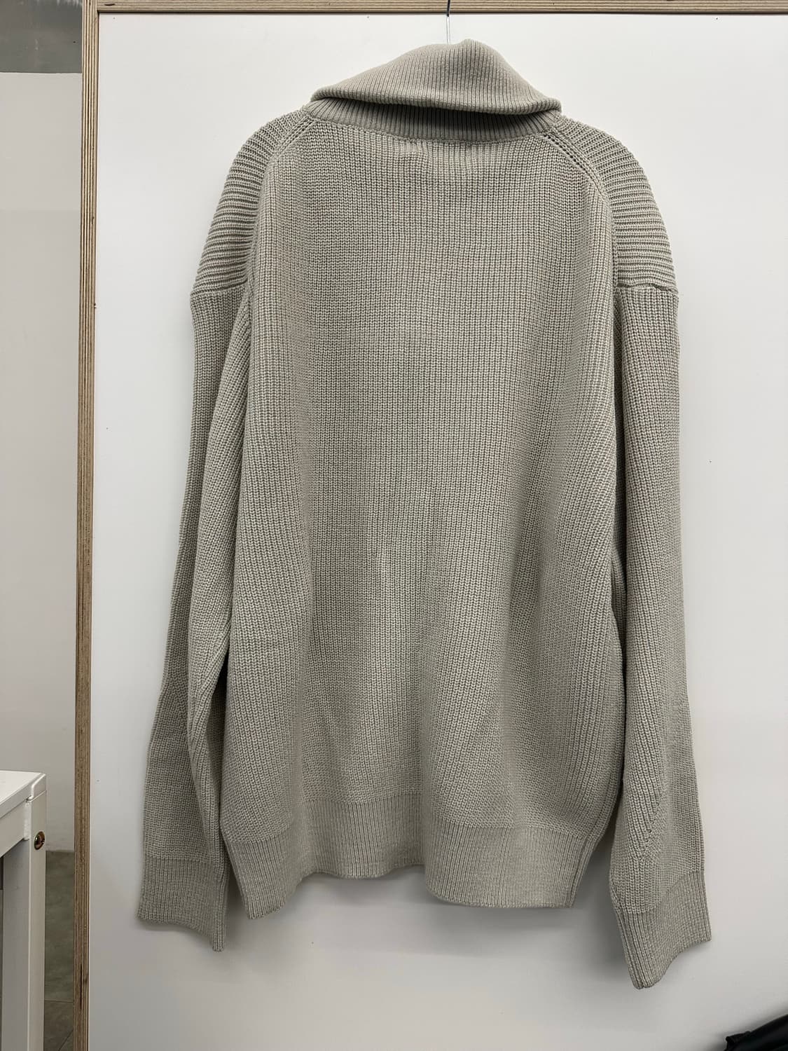 키뮤어 풀집업 워셔블 하찌니트(아이보리) 상품이미지2