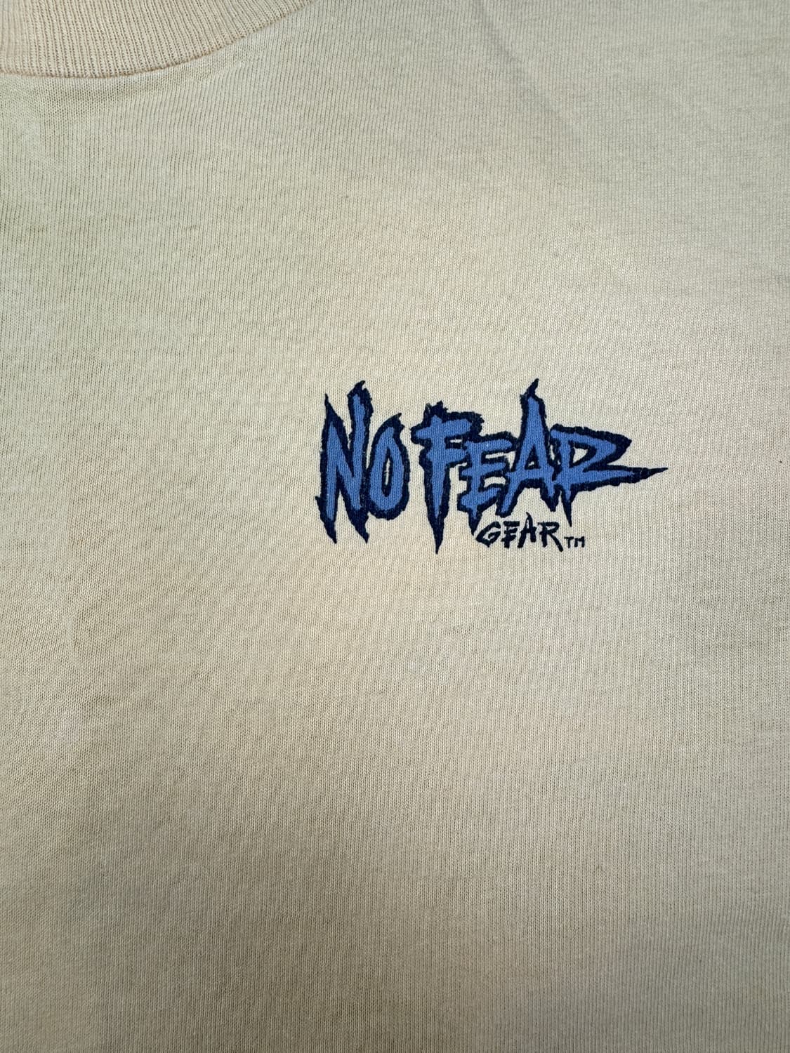 빈티지 90s 노피어 NOFEAR 백포인트 그래픽 티셔츠 XL 상품이미지2