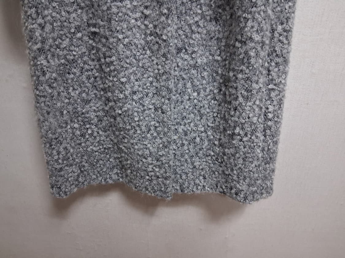 이탈리아 DIANA GALLESI 연회색 아스토라강짜임 알파카 롱코트 6 상품이미지7