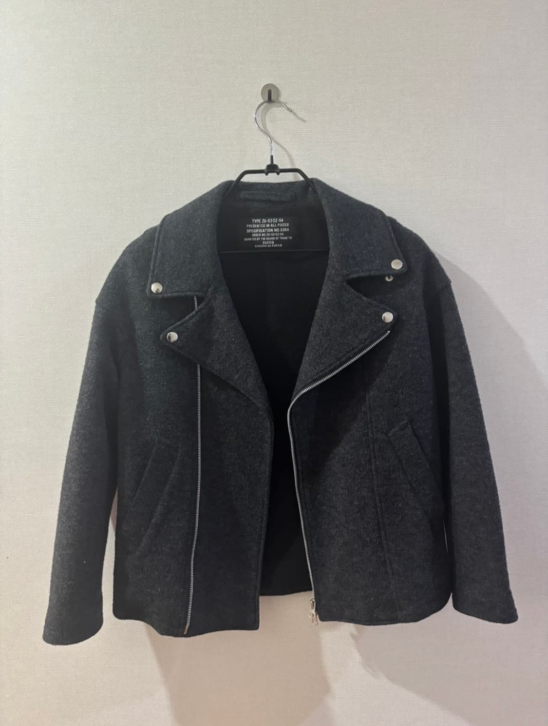 주카 차콜 라이더 자켓 상품이미지7