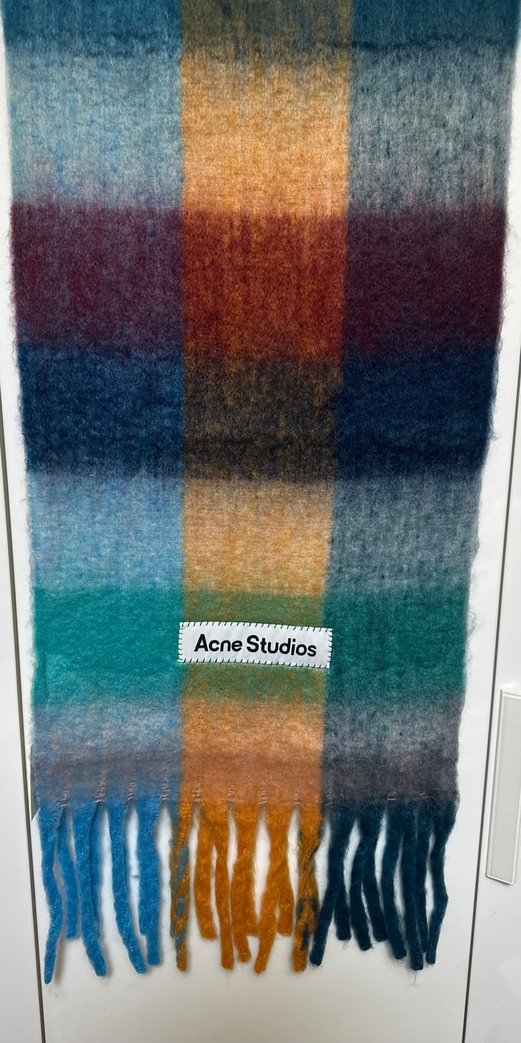 아크네 스튜디오 모헤어울체크 머플러 남여공용 상품이미지5