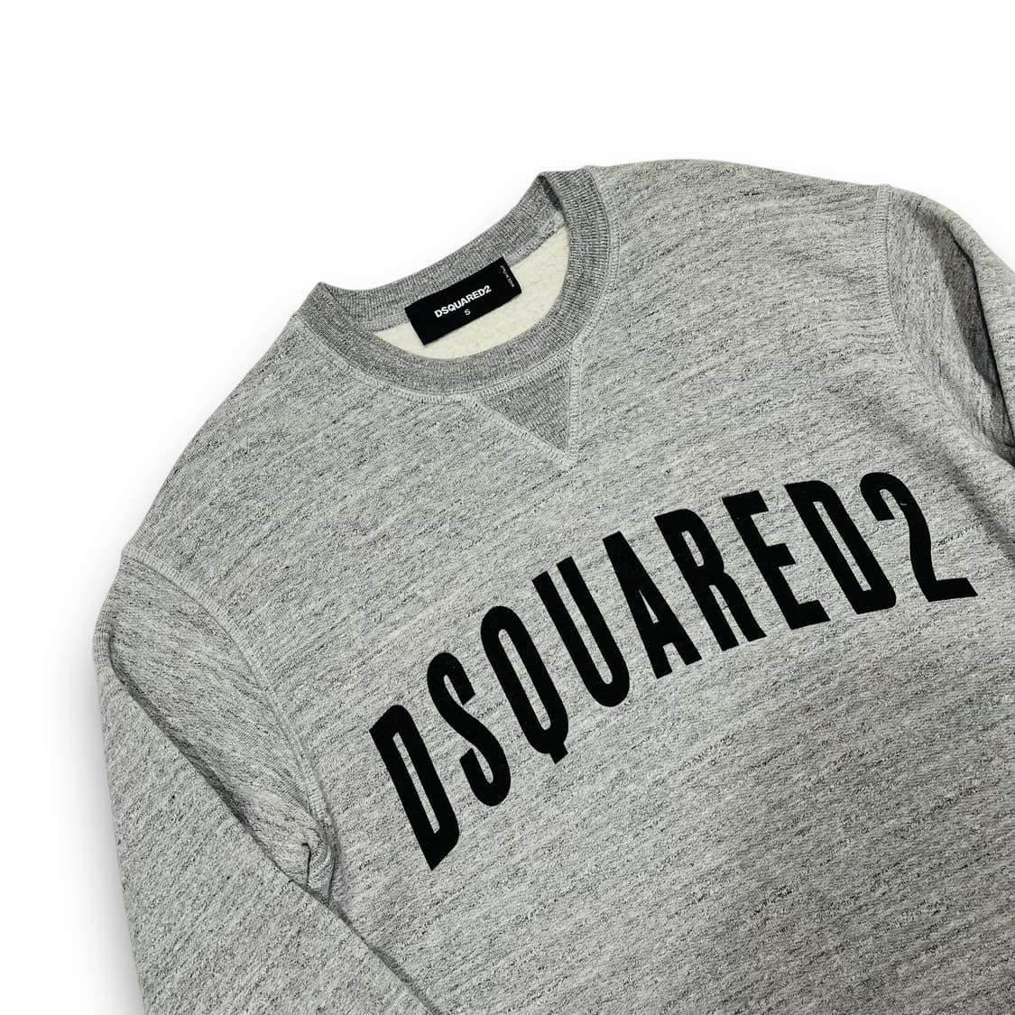 디스퀘어드2 스펠아웃 로고 그레이 맨투맨 상품이미지4
