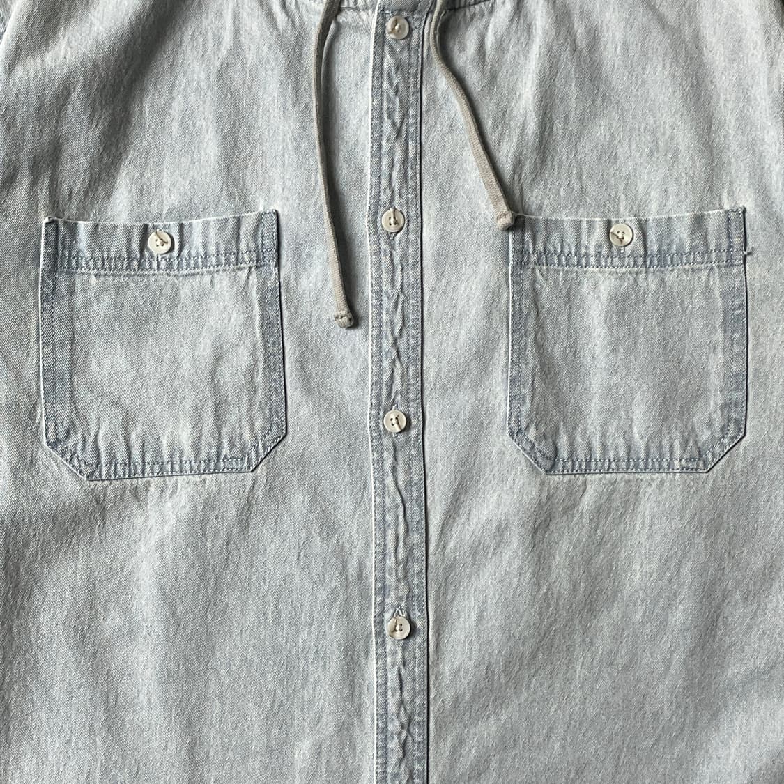 PACSUN 빈티지 코튼 데님 후드셔츠 상품이미지3