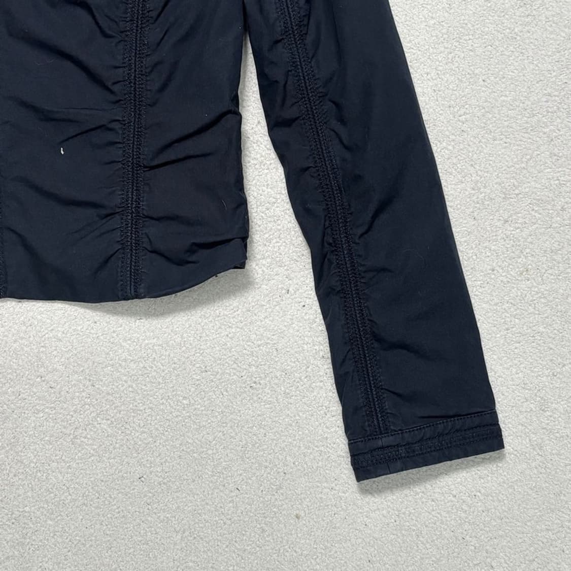ARMANI 셔링 바이커 자켓 블랙 S 상품이미지2