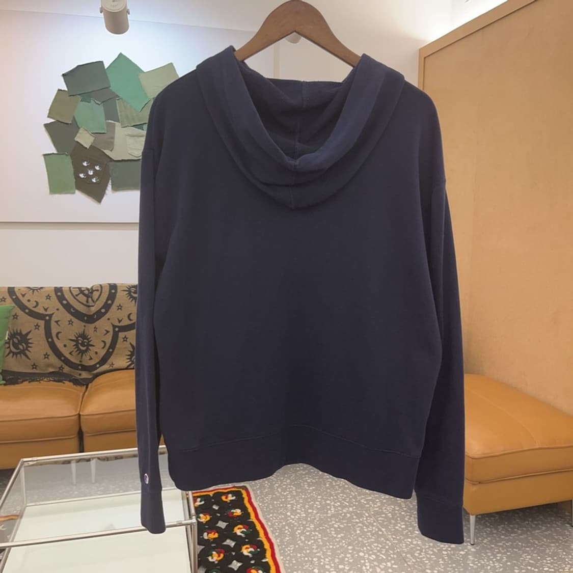 챔피언 올드스쿨 빈티지 캐주얼 빅로고 후드티 M C07703 상품이미지4