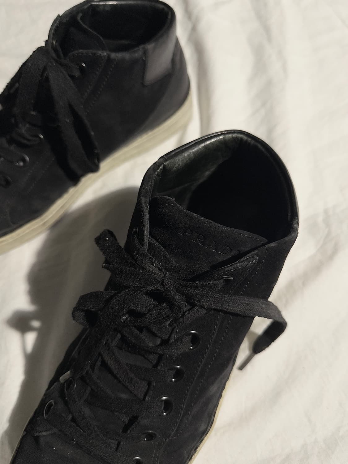 프라다 스포츠 스웨이드 하이탑 스니커즈 상품이미지3