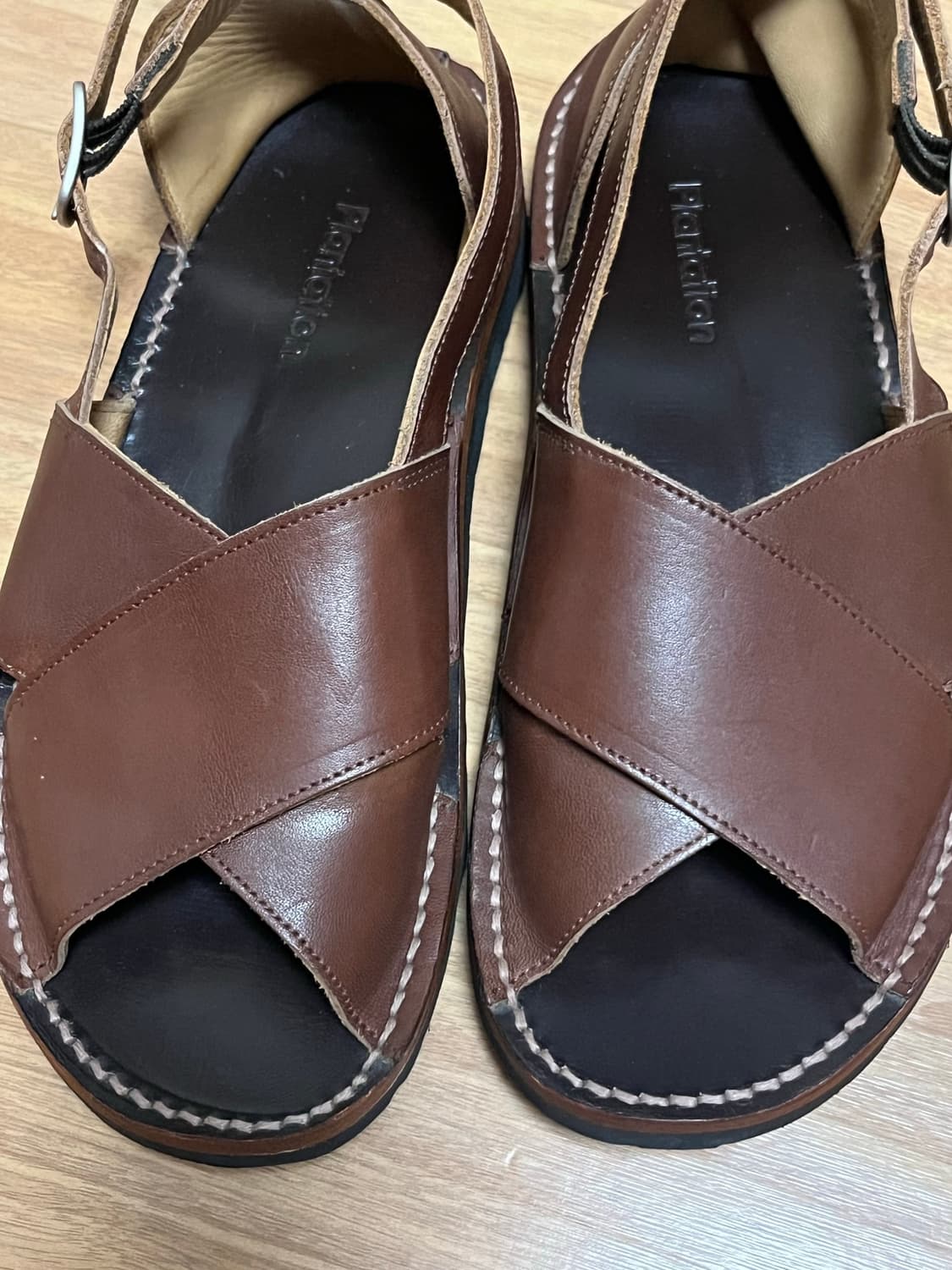 Plantation groovy cross sandals(S) 상품이미지5