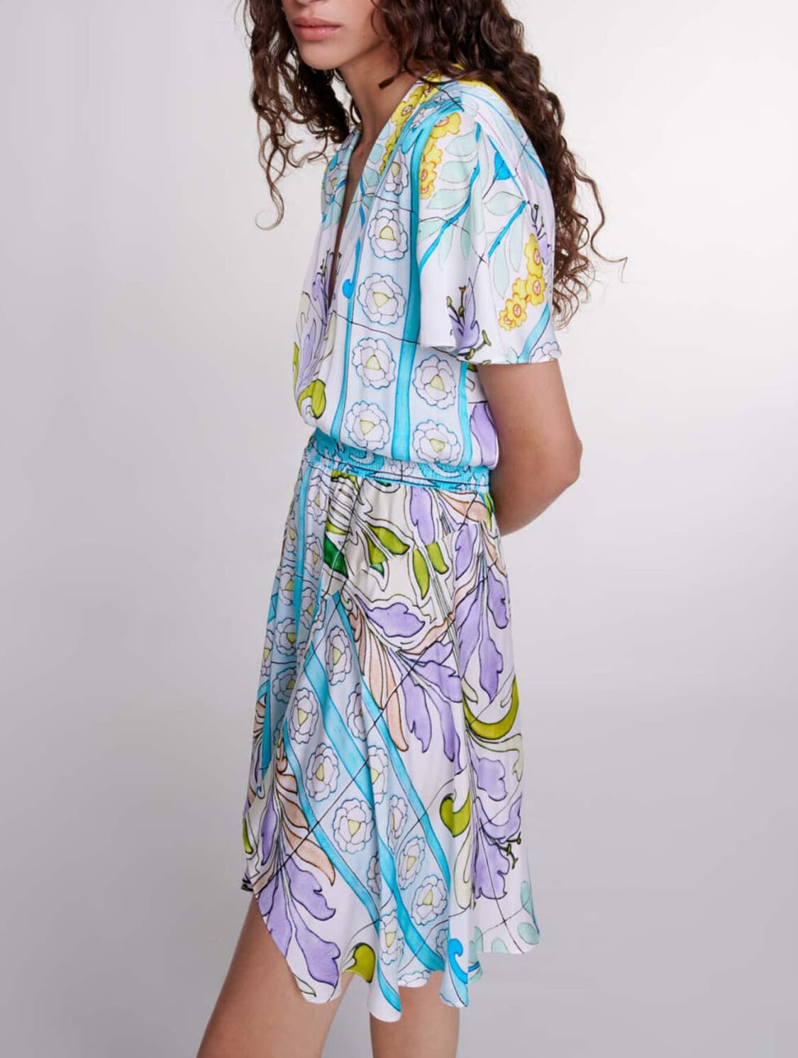 마쥬 프린트 트윌 원피스 상품이미지2