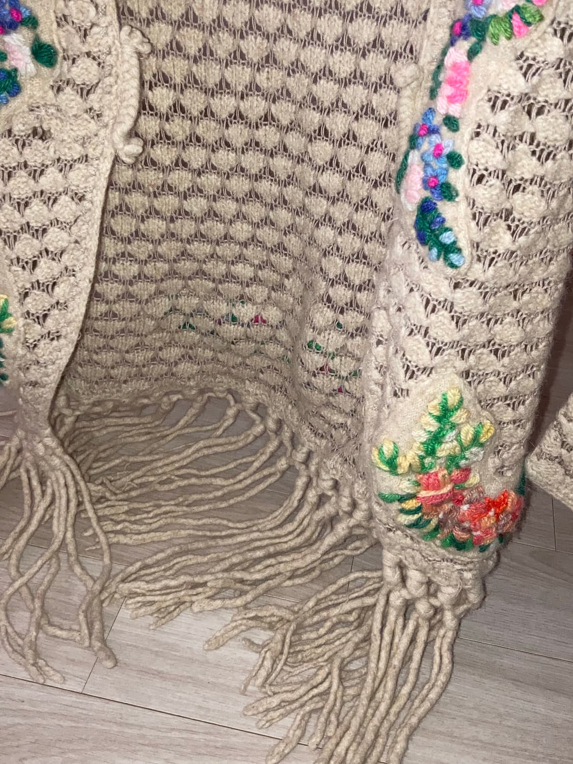 멕시칸 자수 하구미 모리걸 에스닉 히피 집시걸 가디건 원피스 목도리 머플 상품이미지5