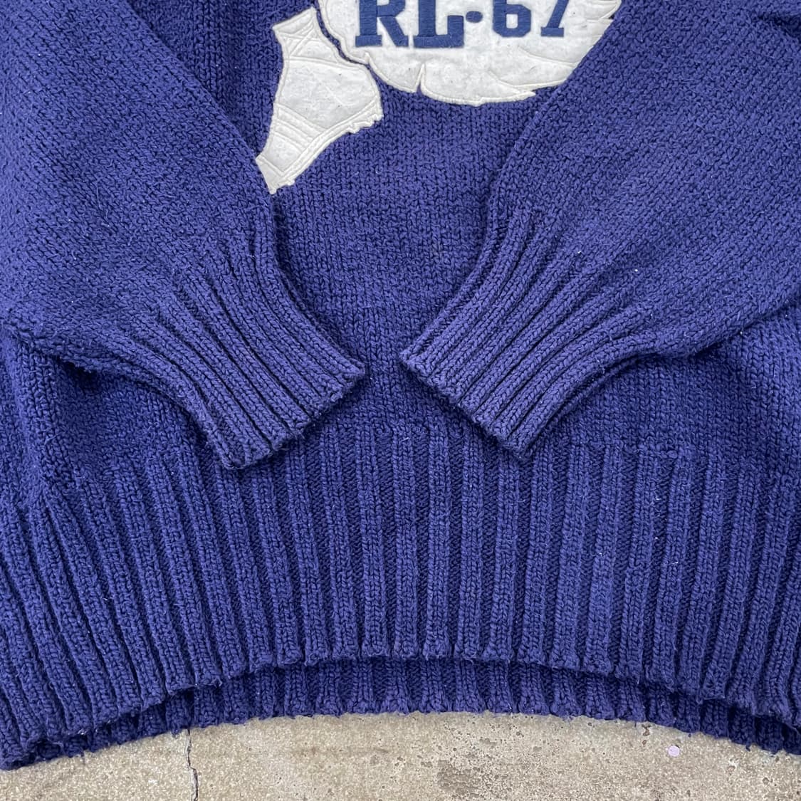 90's 폴로스포츠 숄카라 스웨터 XL 상품이미지6