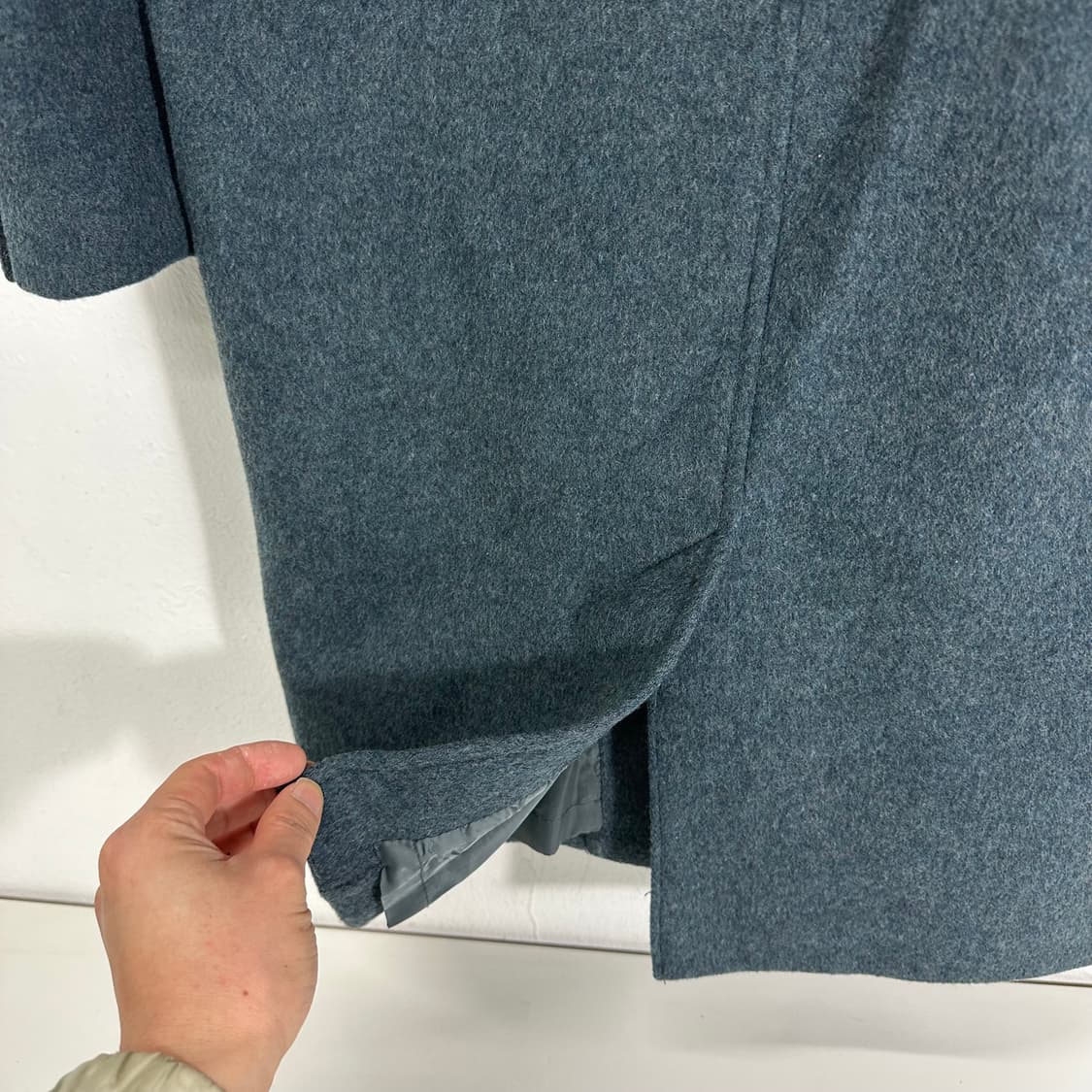 우먼M-L 스튜디오톰보이 청록 더블코트 상품이미지7