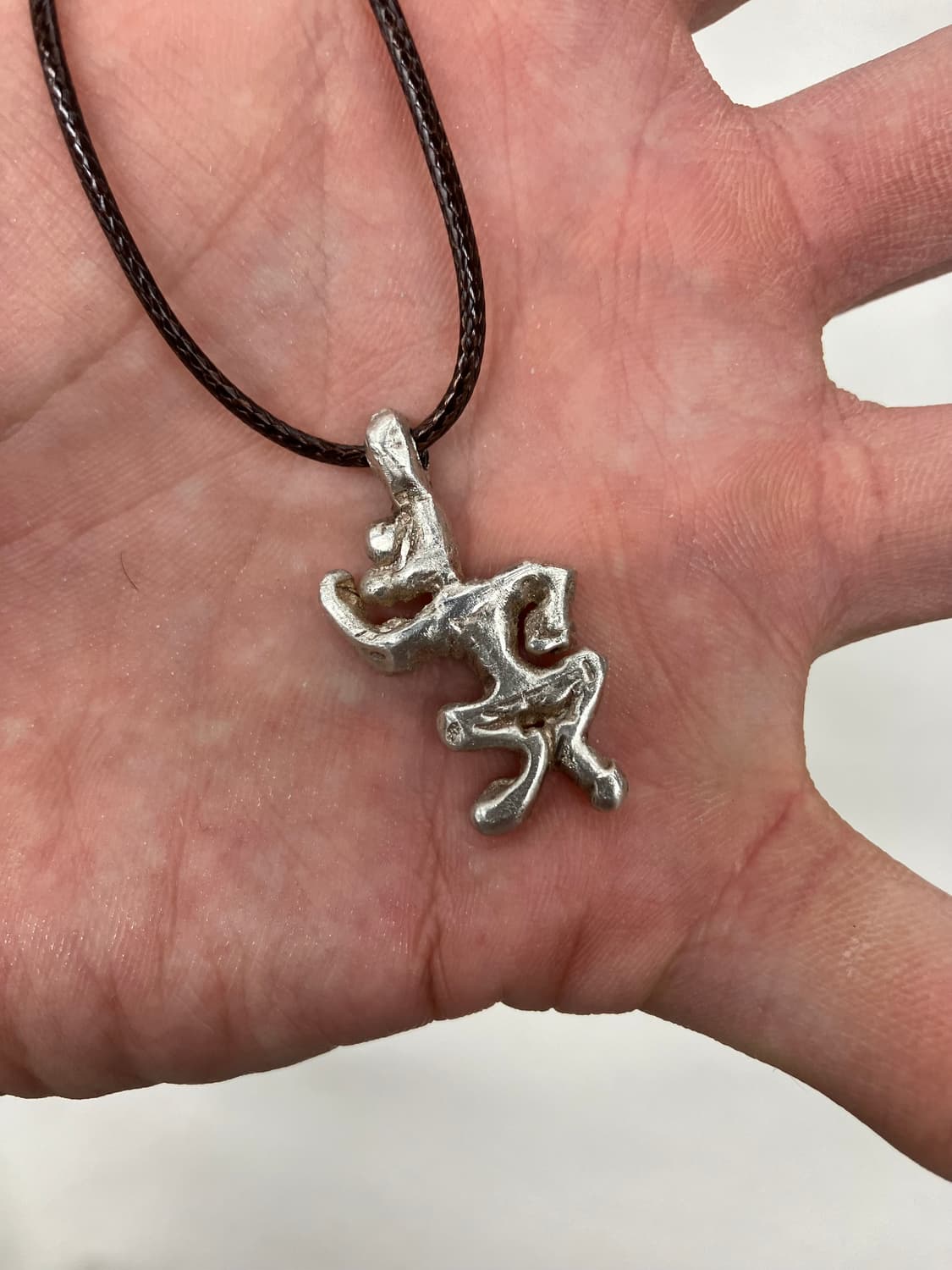 Dancing Man Pendant Necklace (Silver) 상품이미지3