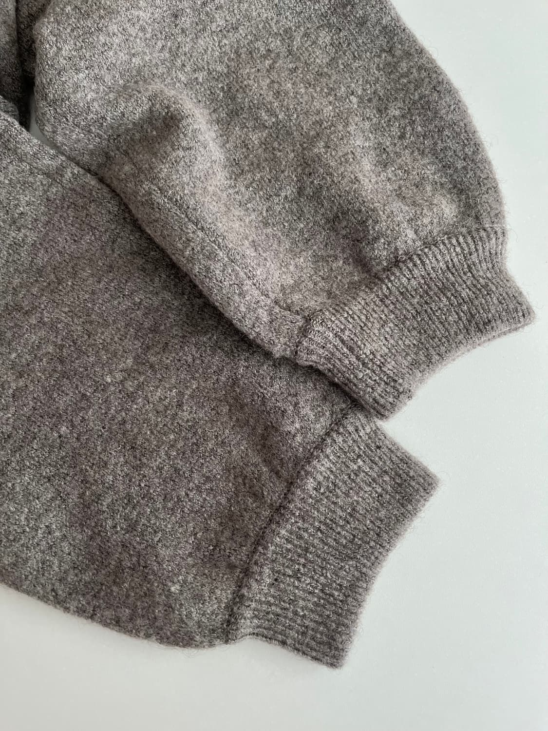 S) 비이커 니트 조거 팬츠 그레이 상품이미지5