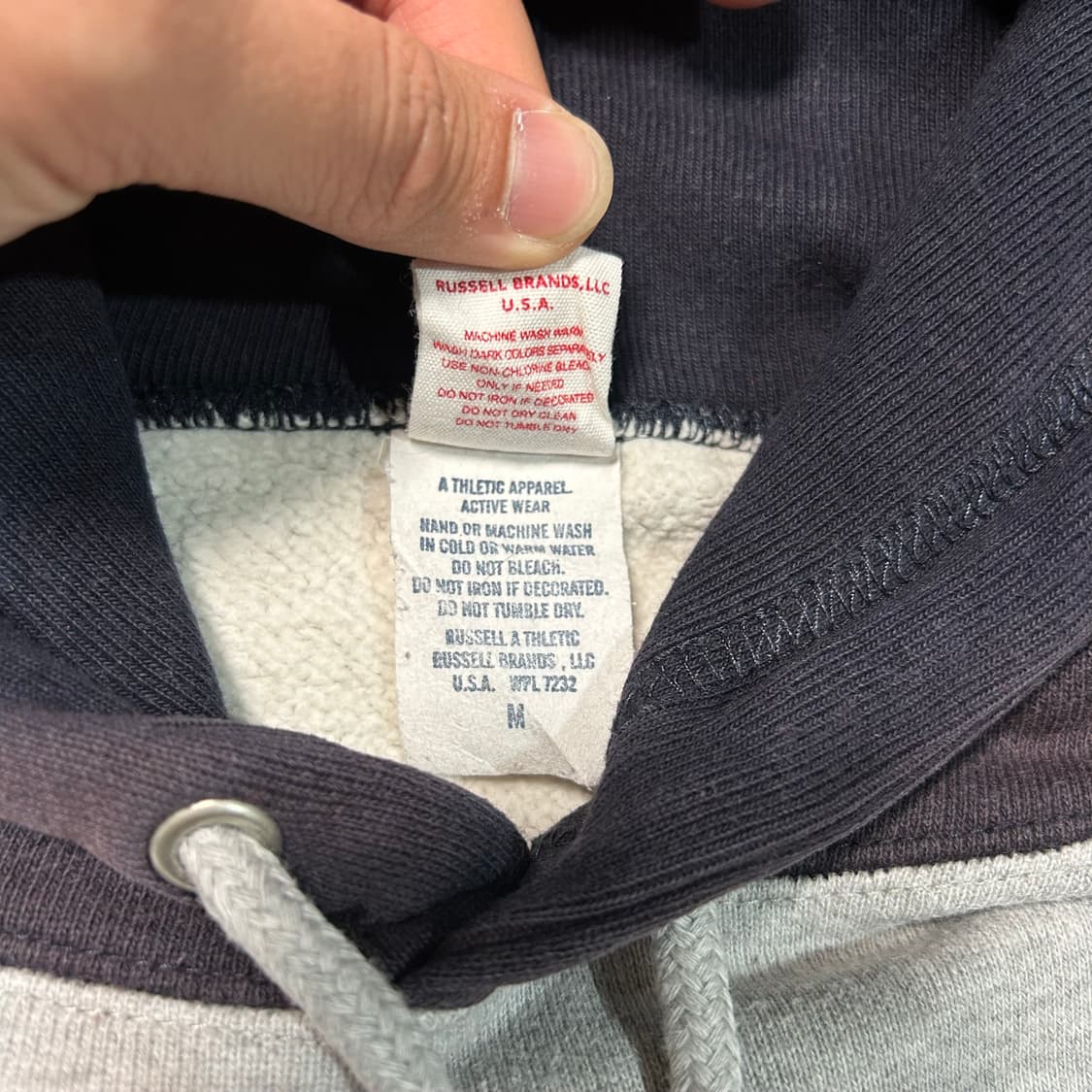 [M] 러셀X블루블루 재팬 크롭 후드티 상품이미지7