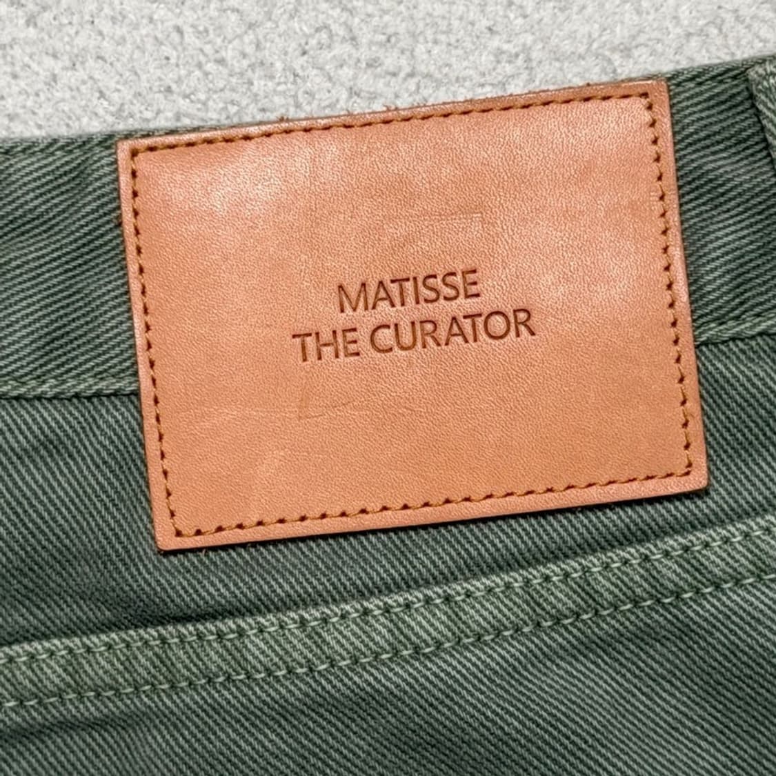 마티스 더 큐레이터 와이드 다잉 데님 팬츠 그라스 그린 2 상품이미지7