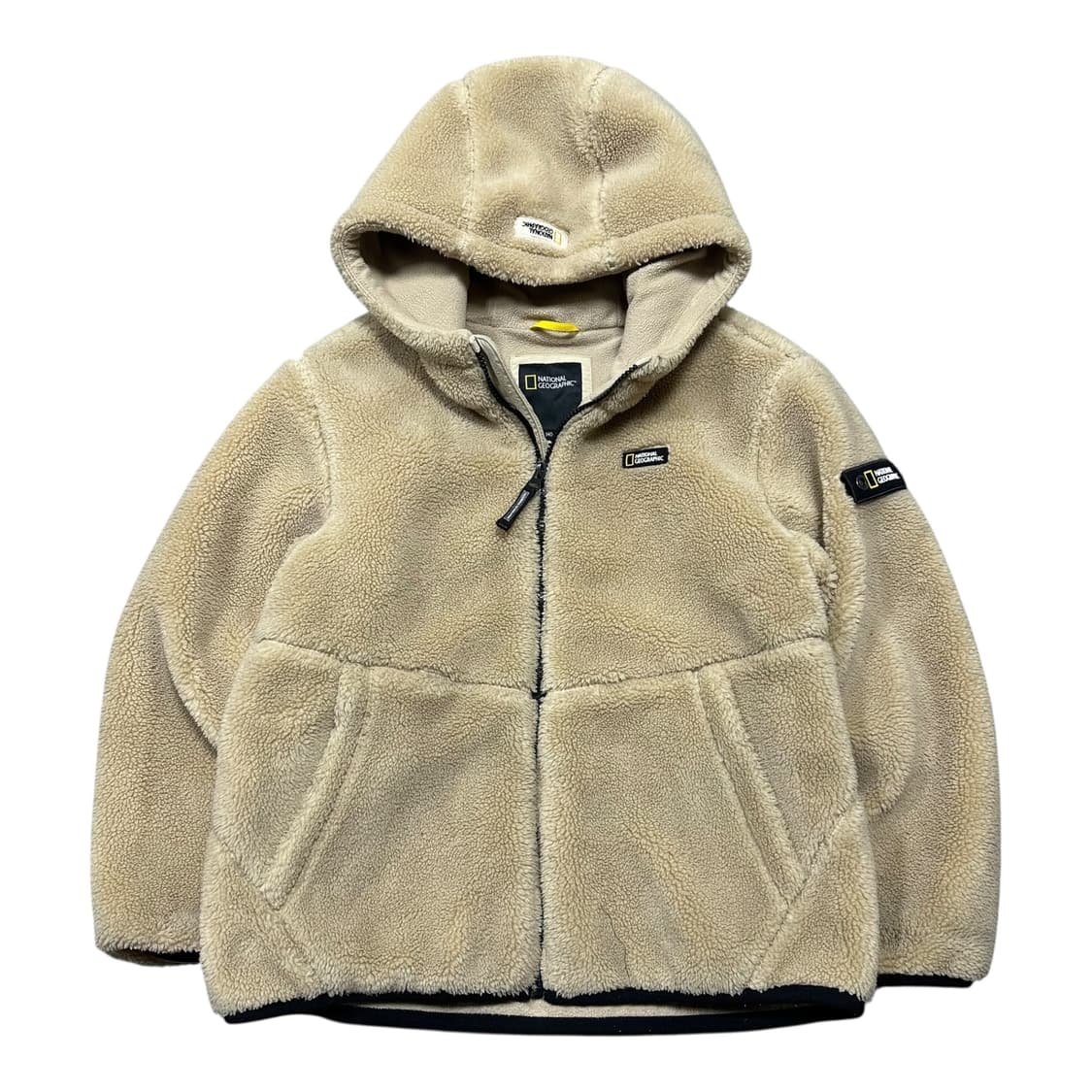 ✨ (바배) 내셔널 지오그래픽 후드 뽀글이 플리스 집업 (140) 상품이미지1