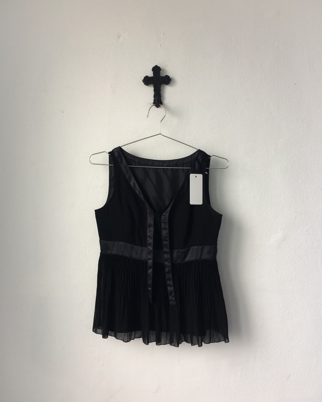 Tied point pleats layer sleeveless 상품이미지2