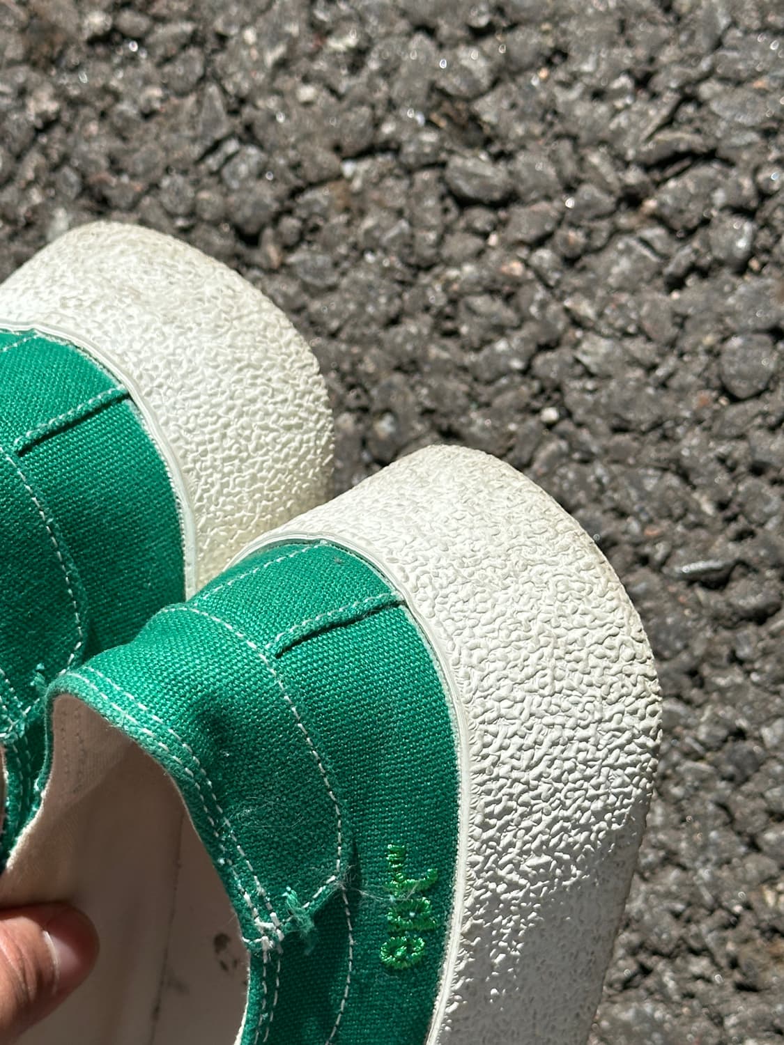 [260] EPT DIVE 캔버스 스니커즈 그린 로우탑 스케이트 슈즈 상품이미지5