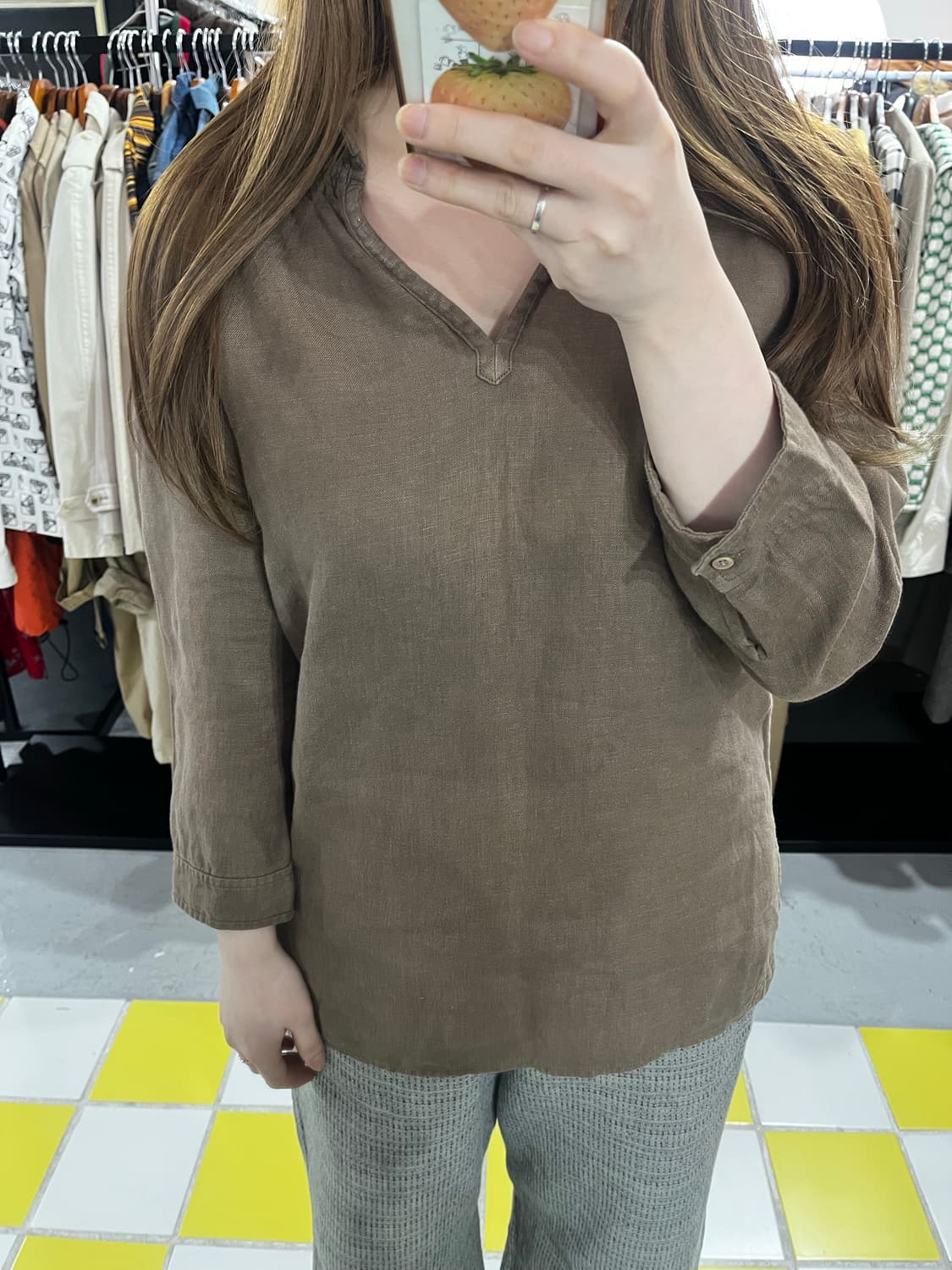 Japan 린넨 100% 블라우스 상품이미지2