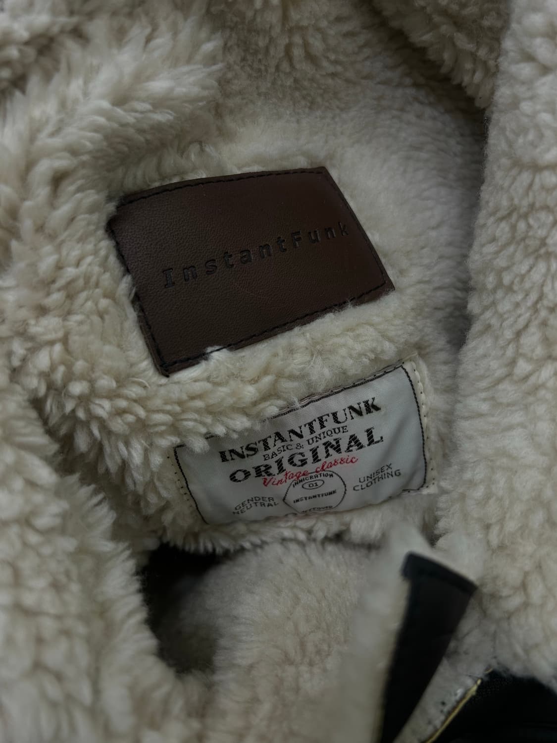 [3]인스턴트펑크 함성가죽 롱 무스탕/브라운 상품이미지6