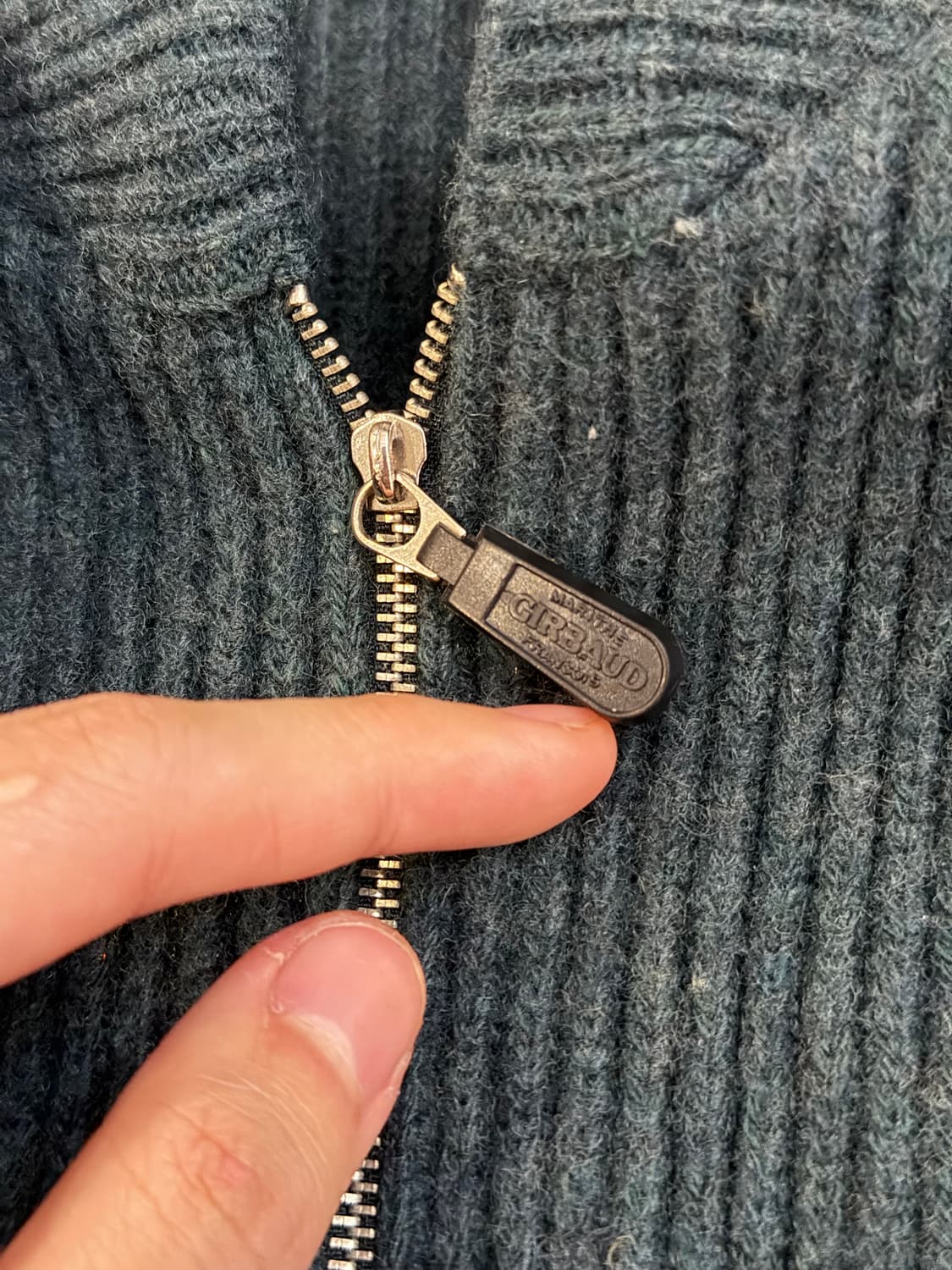 00s OG 마리떼 프랑소와 저버 하프집업 니트 딥그린 상품이미지3