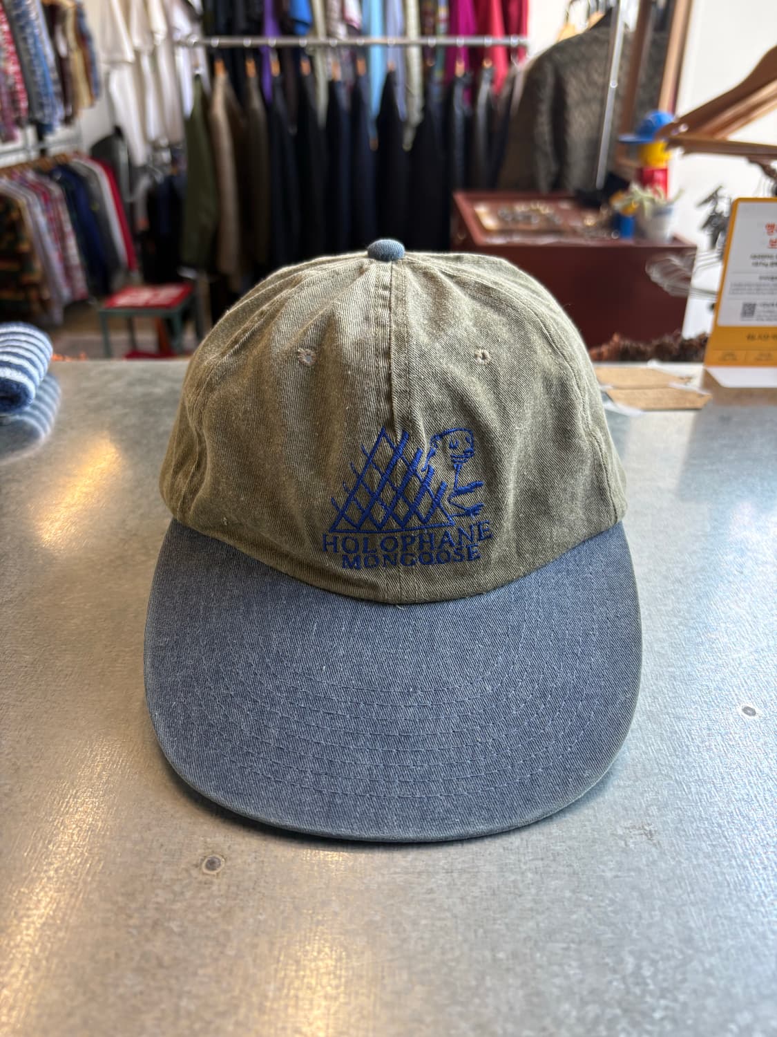 90s 미국 조명 회사 빈티지 투톤 캡 상품이미지3