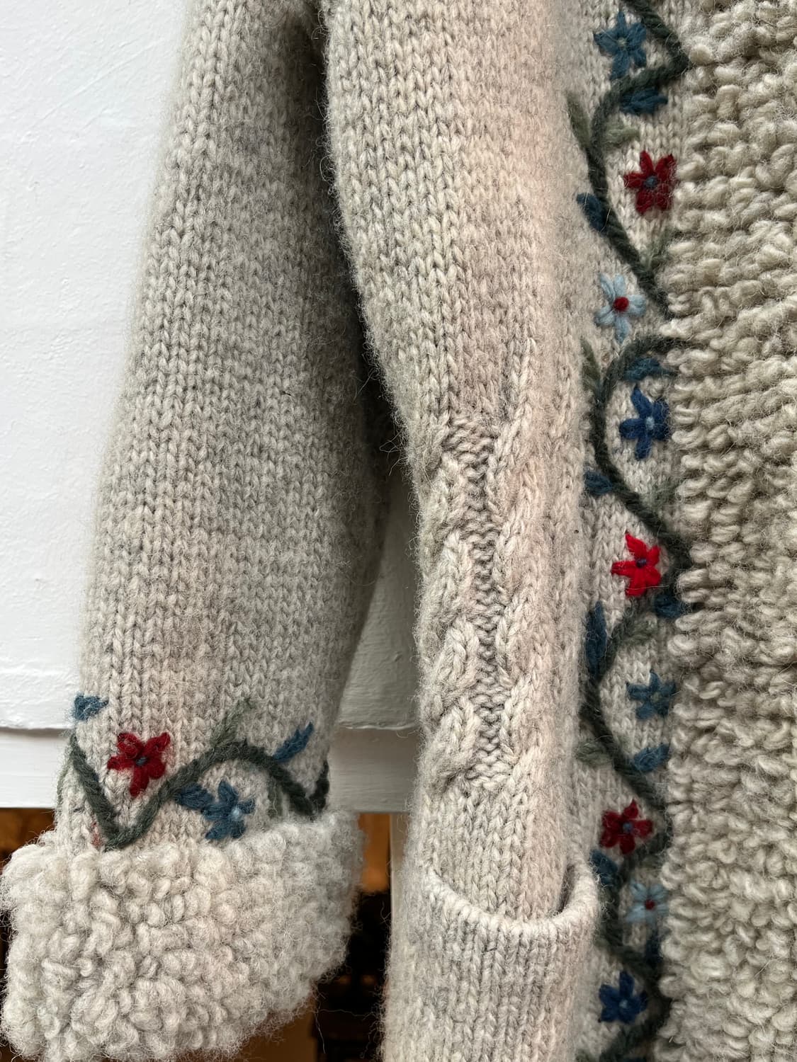 Handmade 핸드메이드 롱 후드 가디건 상품이미지4