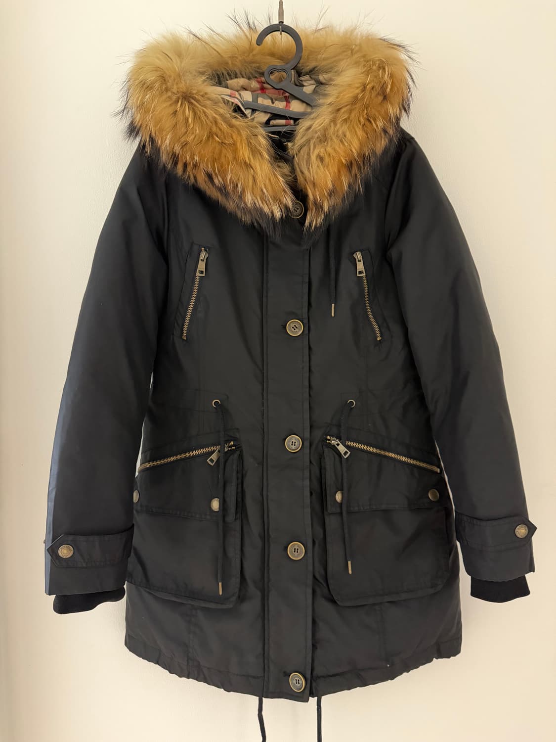 버버리 브릿 폭스퍼 구스다운 패딩 M(66) 상품이미지1