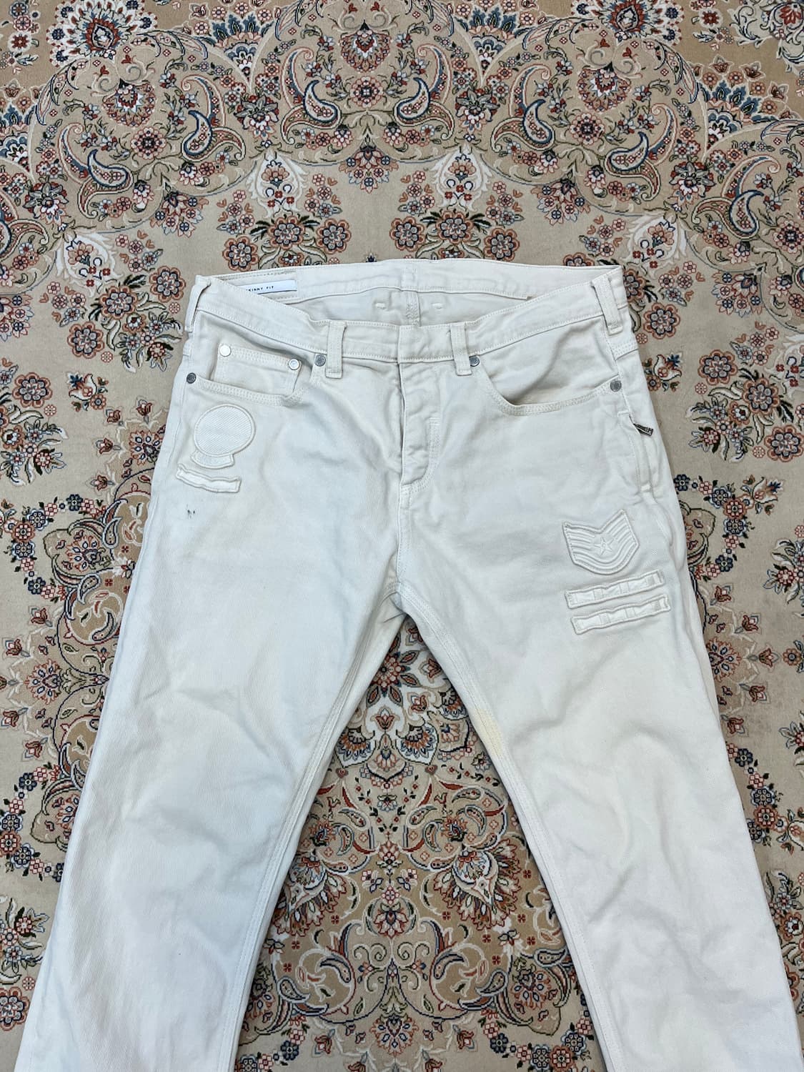 닐바렛 15ss 밀리터리 패치 데님팬츠 바지 상품이미지3