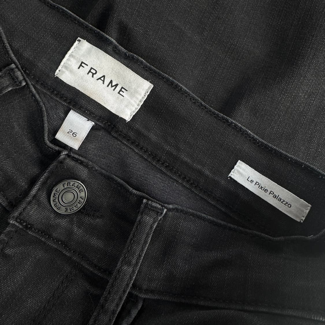 프레임 23 르 픽시 팔라쪼 블랙 데님 진 (26) 상품이미지3