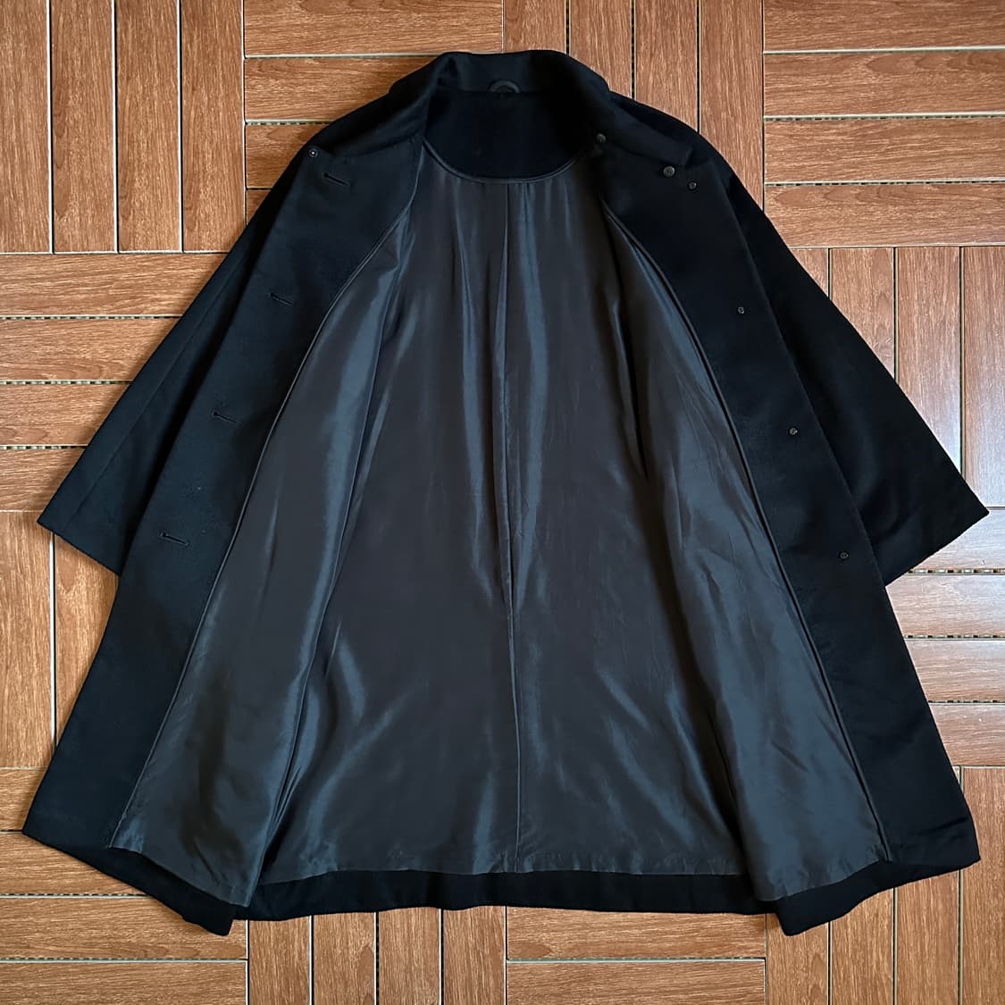 Vintage cashmere 100% balmacaan coat 상품이미지3