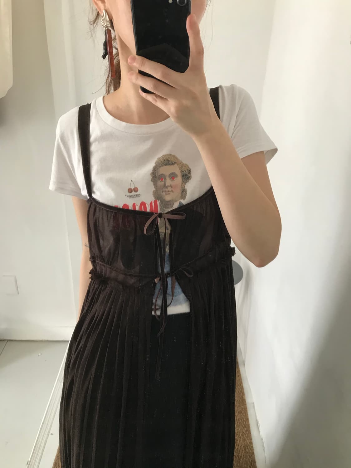 brown sheer dress 상품이미지7