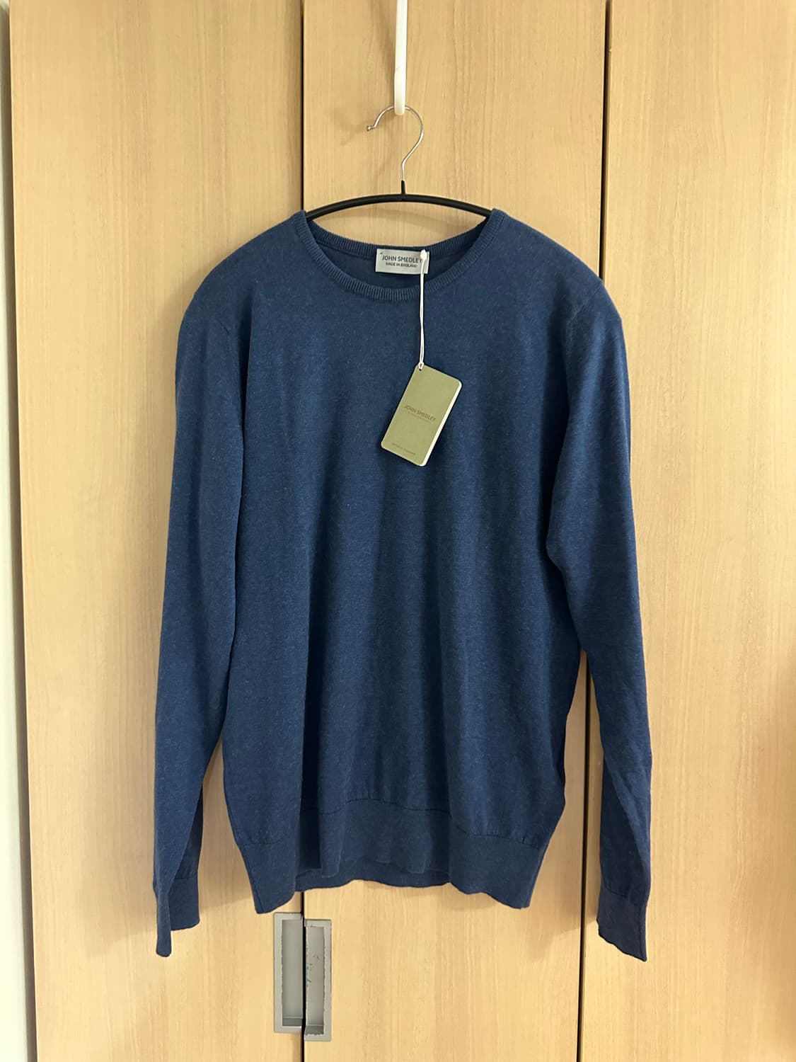 존스메들리 캐시미어 혼방 니트 인디고 L 새제품 상품이미지1