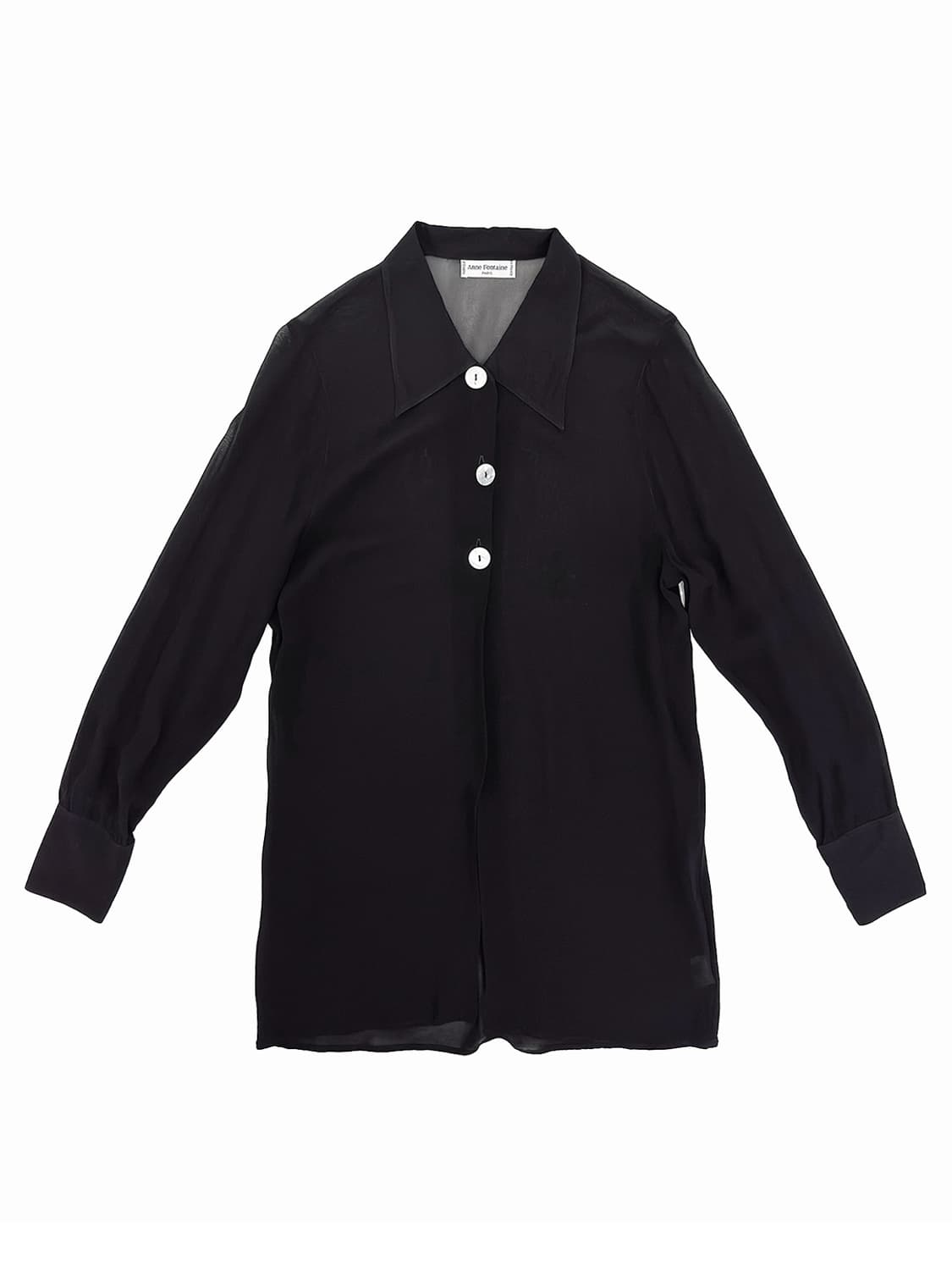 Anne Fontaine Sheer Viscose Blouse/ Os 상품이미지1