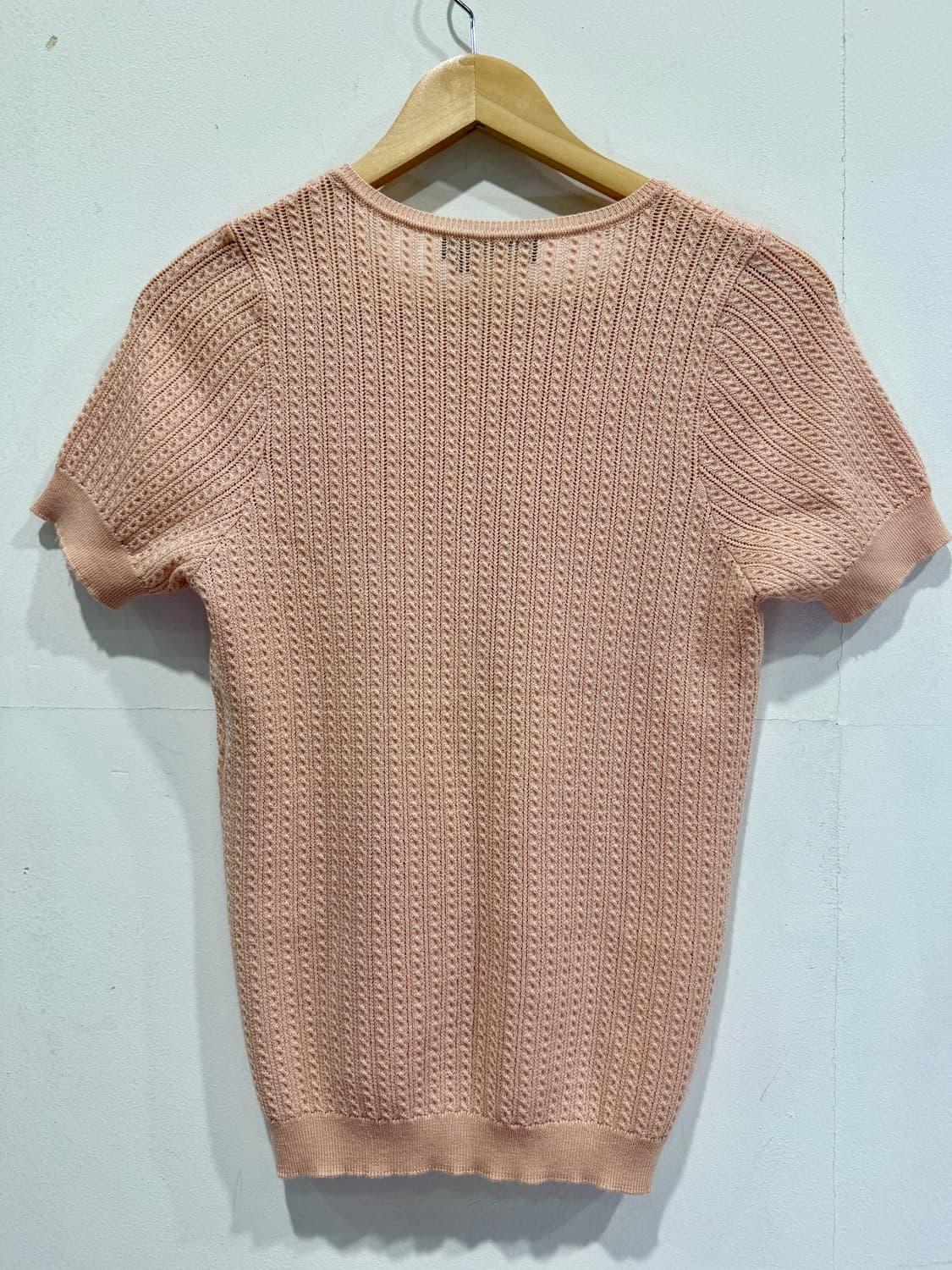 Salvatore Ferragamo 핑크 울 반팔 니트 L 정품 상품이미지2