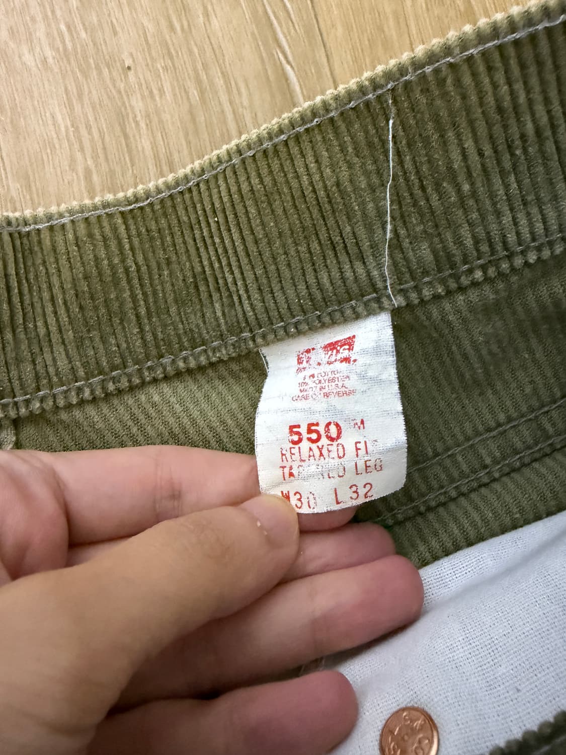 USA 리바이스 Levis 빈티지 코듀로이 팬츠 상품이미지4