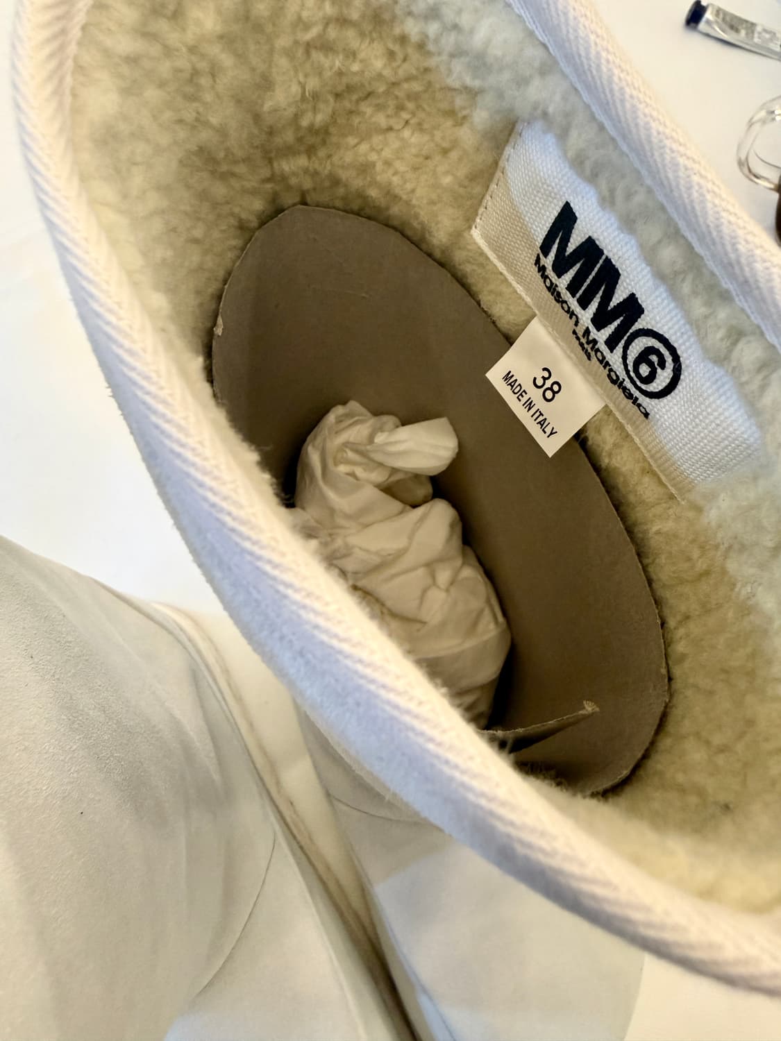 MM6 양털 부츠 38 사이즈 상품이미지5