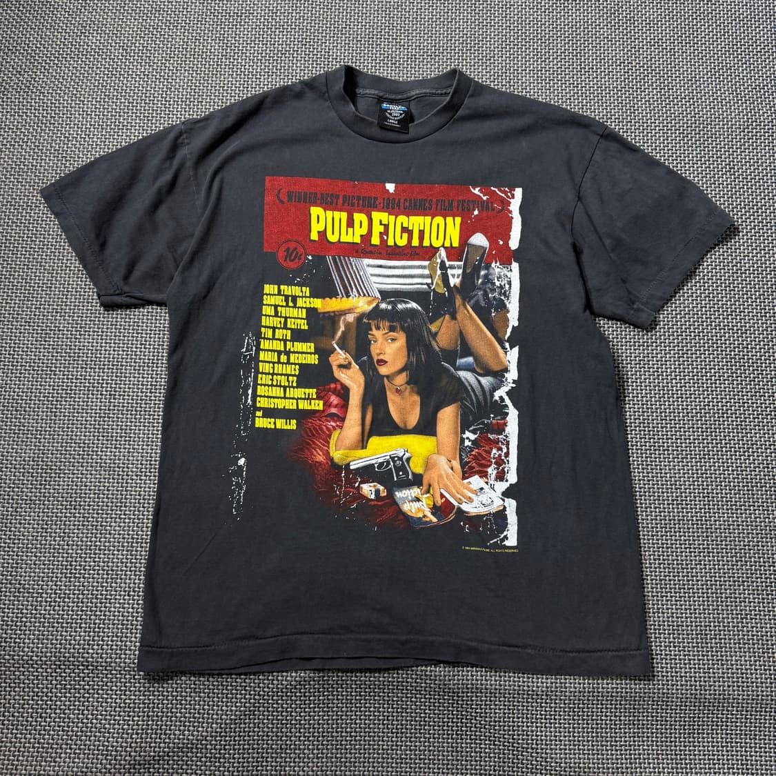 새상품) 펄프픽션 락밴드 프린팅 티셔츠 (L/XL) 상품이미지2