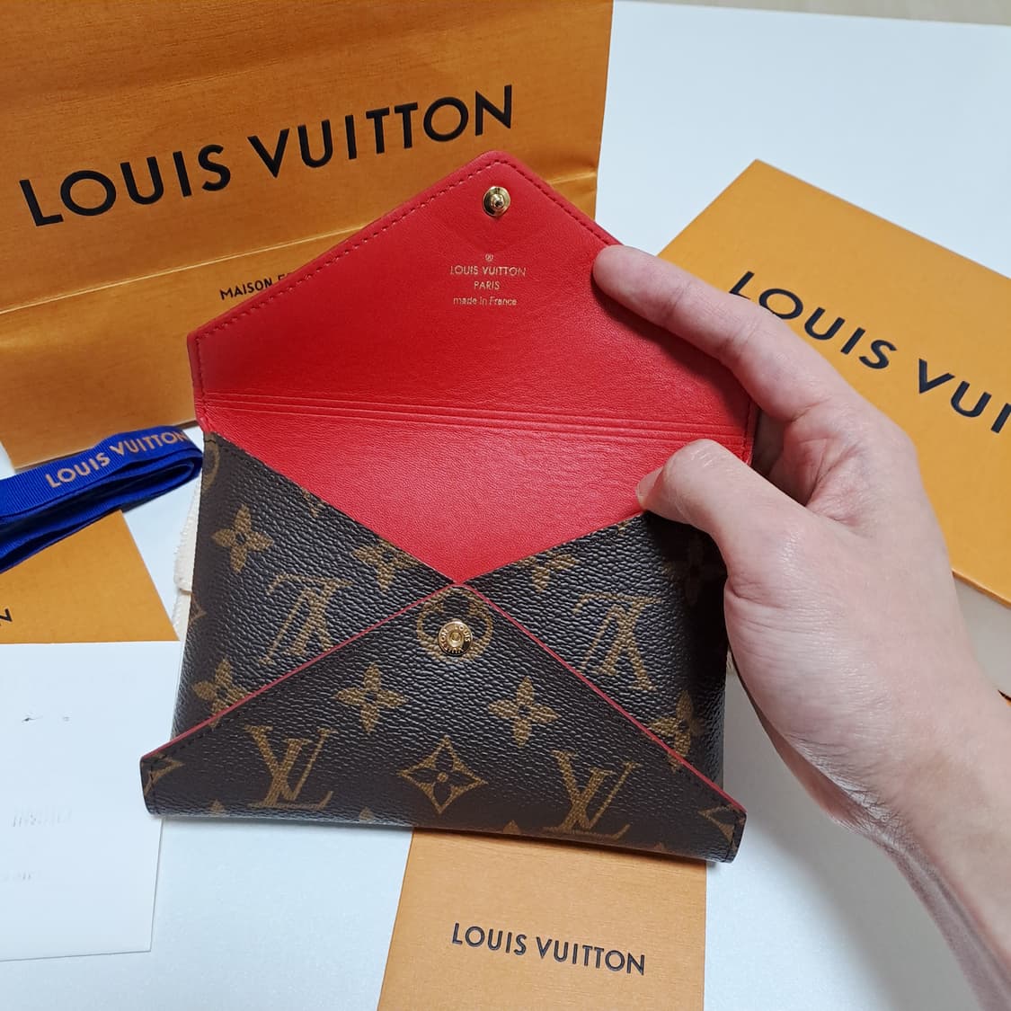 [100%정품/풀세트] 루이비통 키리가미 중 사이즈, 루이비통클러치 상품이미지1