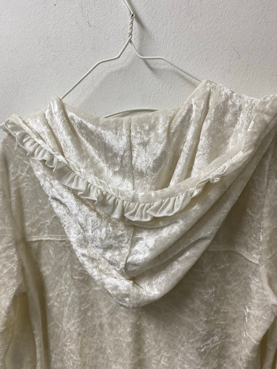 [Tralala] Gal Mood Velvet Hoodie Zip Up 상품이미지6