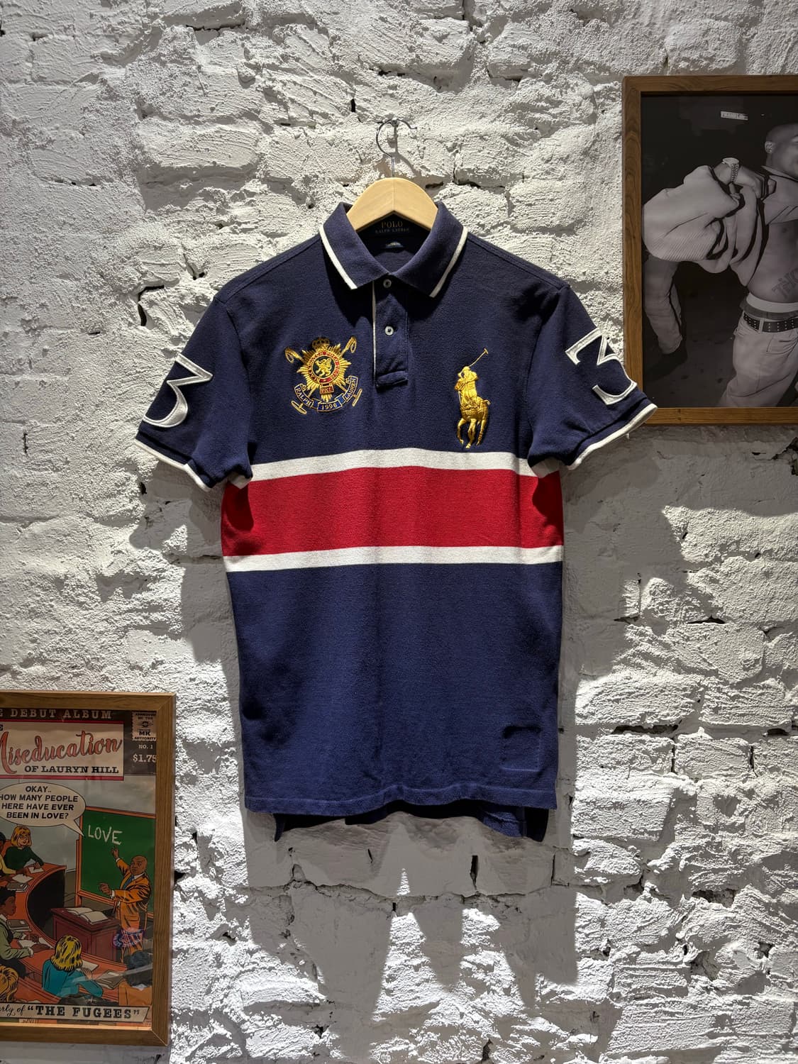 폴로 빅포니 치프키프 금장 카라반팔티셔츠 상품이미지1