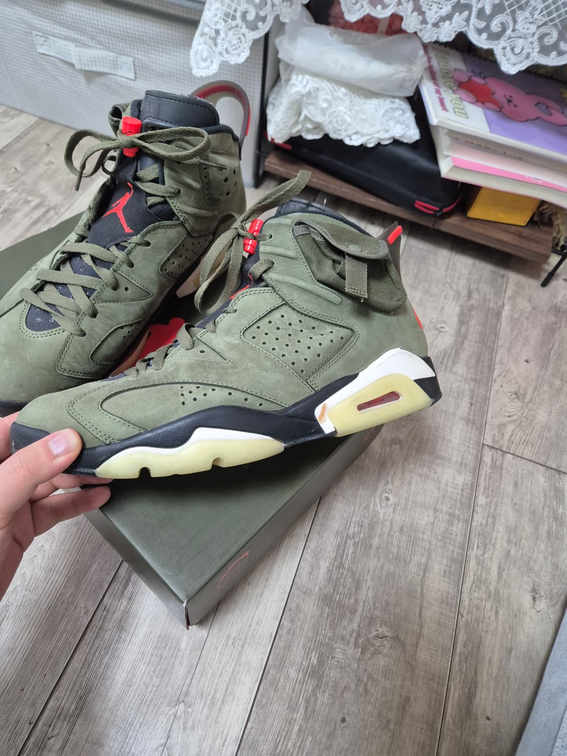 [280] 나이키 조던6 스캇 카키 올리브 스캇6  조던6 스캇 상품이미지2