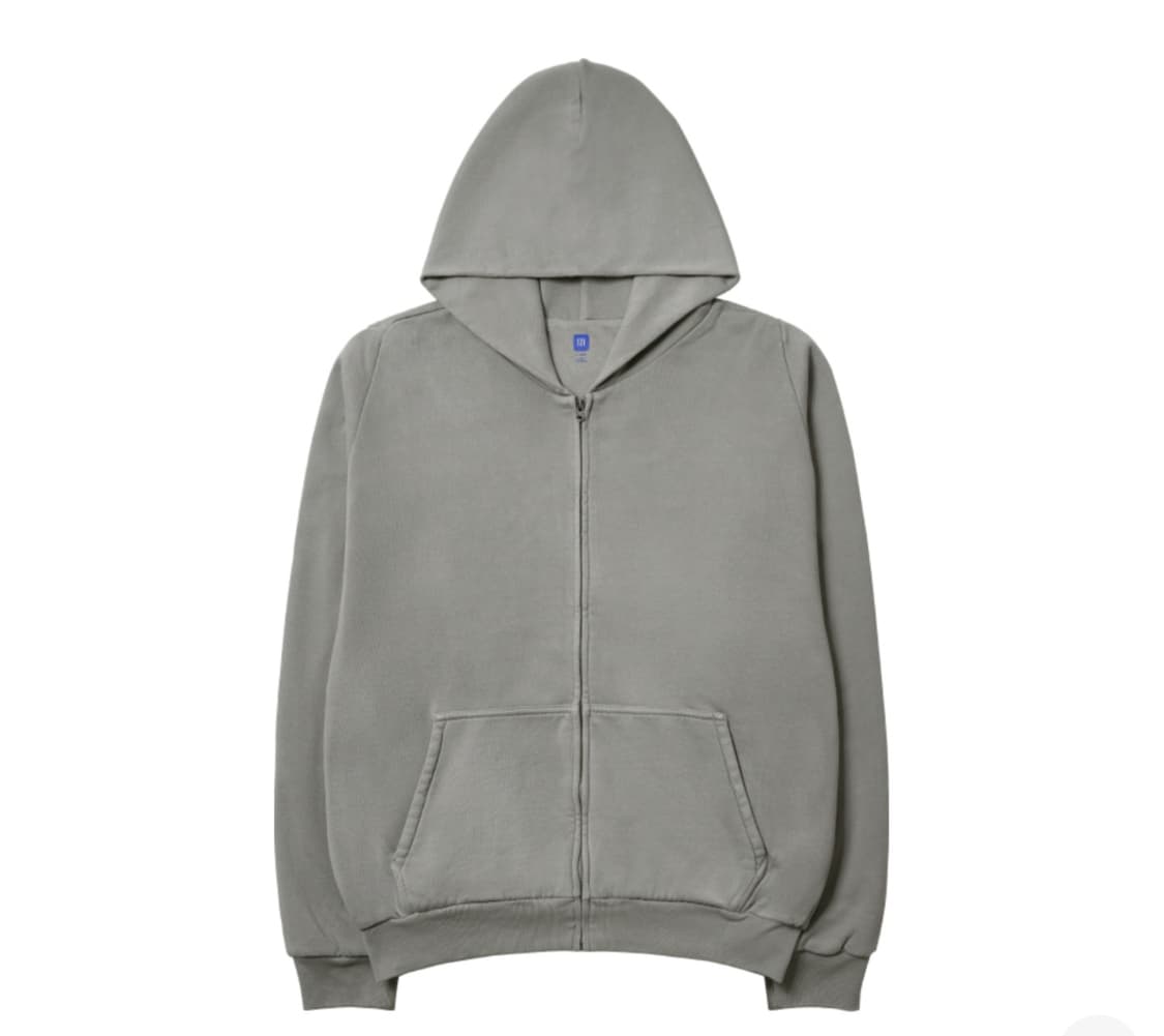 2XL) 이지 YZY 집업 후드 그레이 상품이미지1