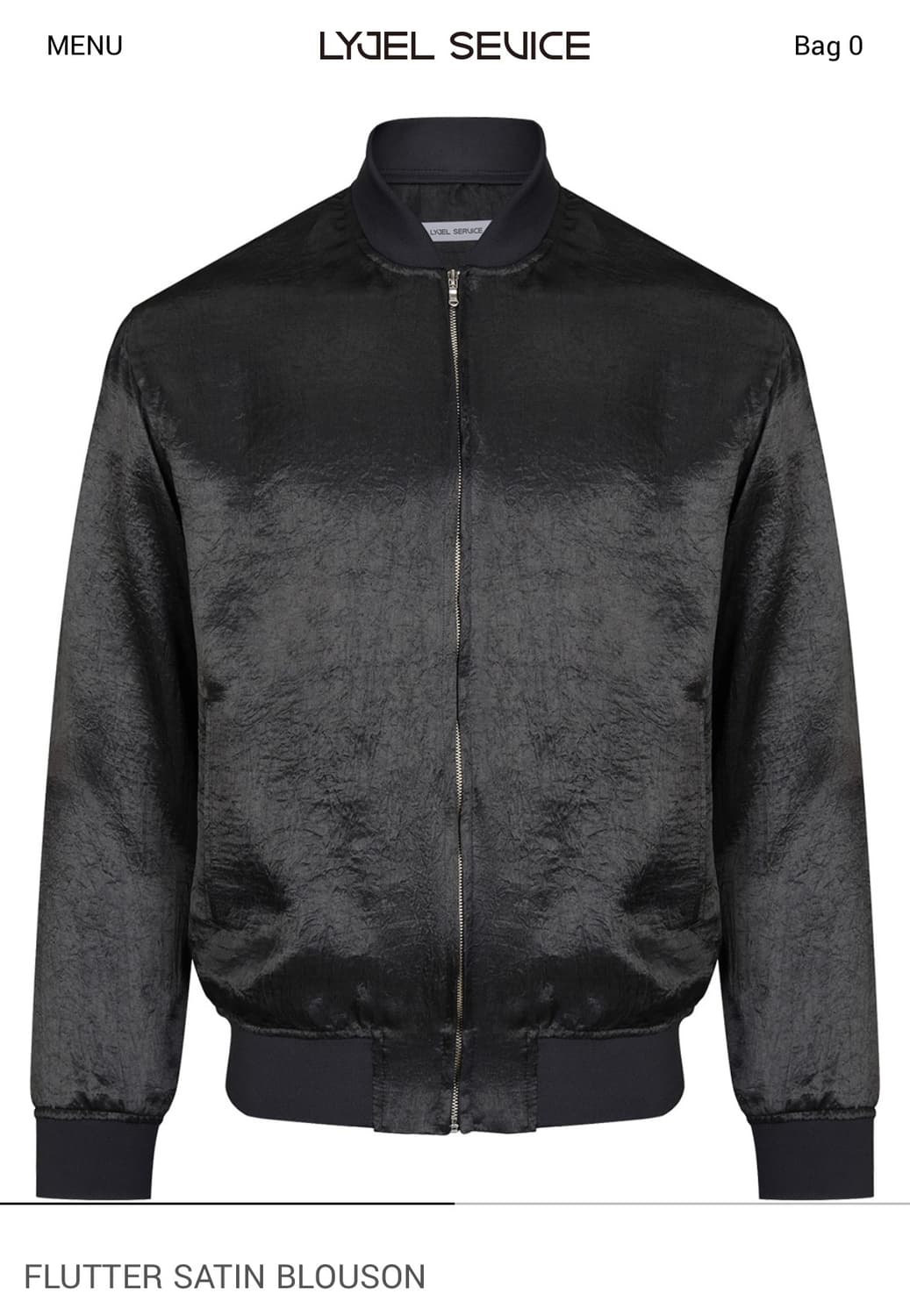 리젤서비스 LYJEL SEVICE FLUTTER SATIN BLOUSO 상품이미지1