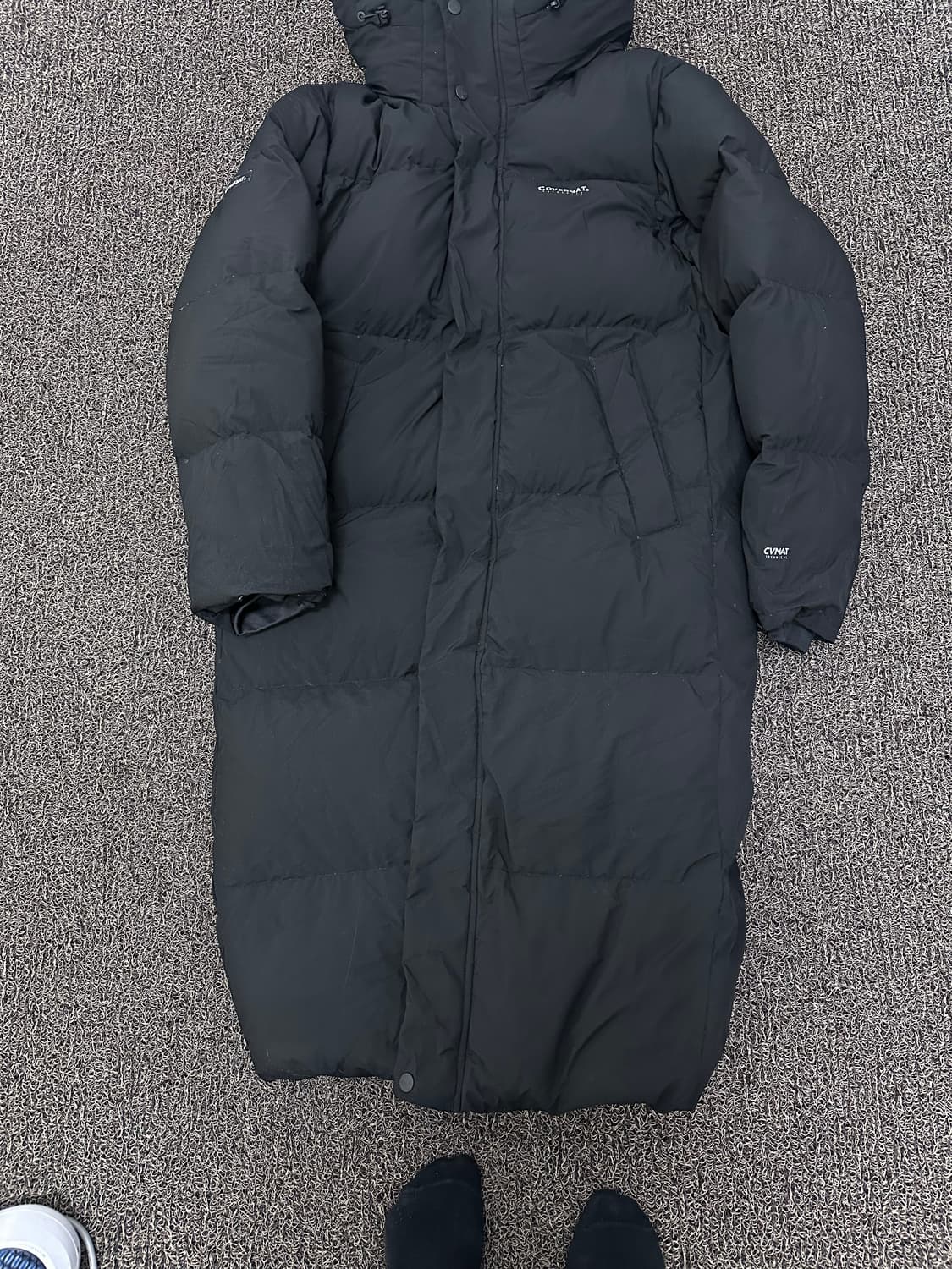 커버낫 덕다운 롱패딩 블랙 M 상품이미지4