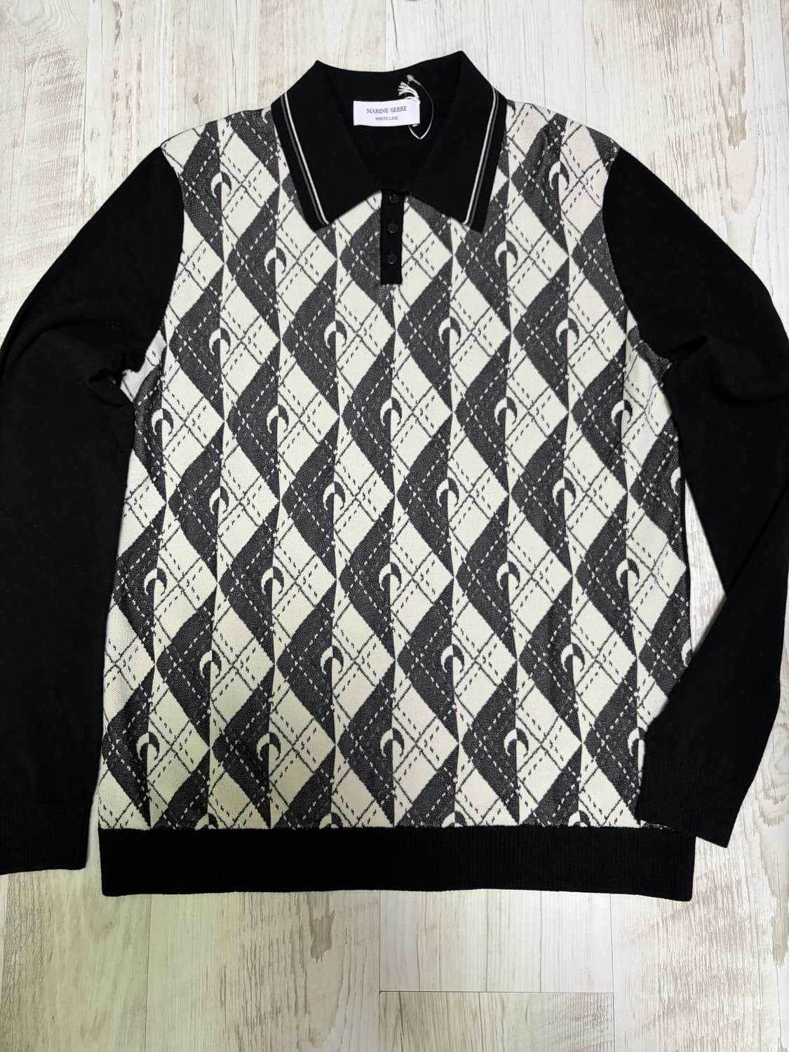 [M] 마린세르 아가일 니트 폴로 새상품 상품이미지4