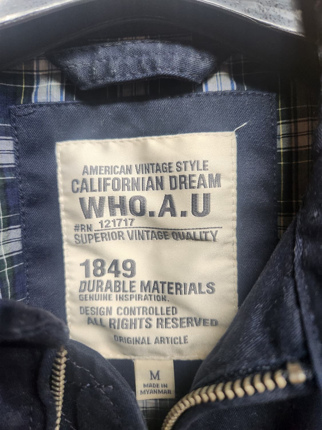 후아유 네이비 헤링턴 M(95) 상품이미지3